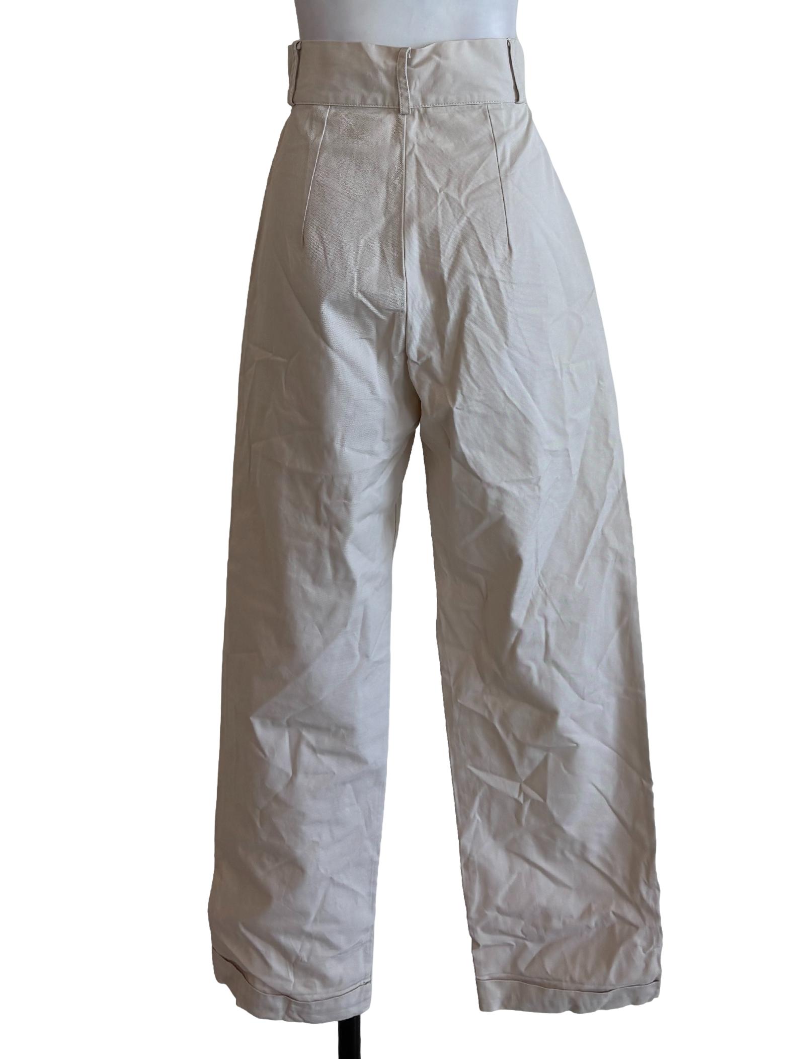 White Tappered Pants TEM