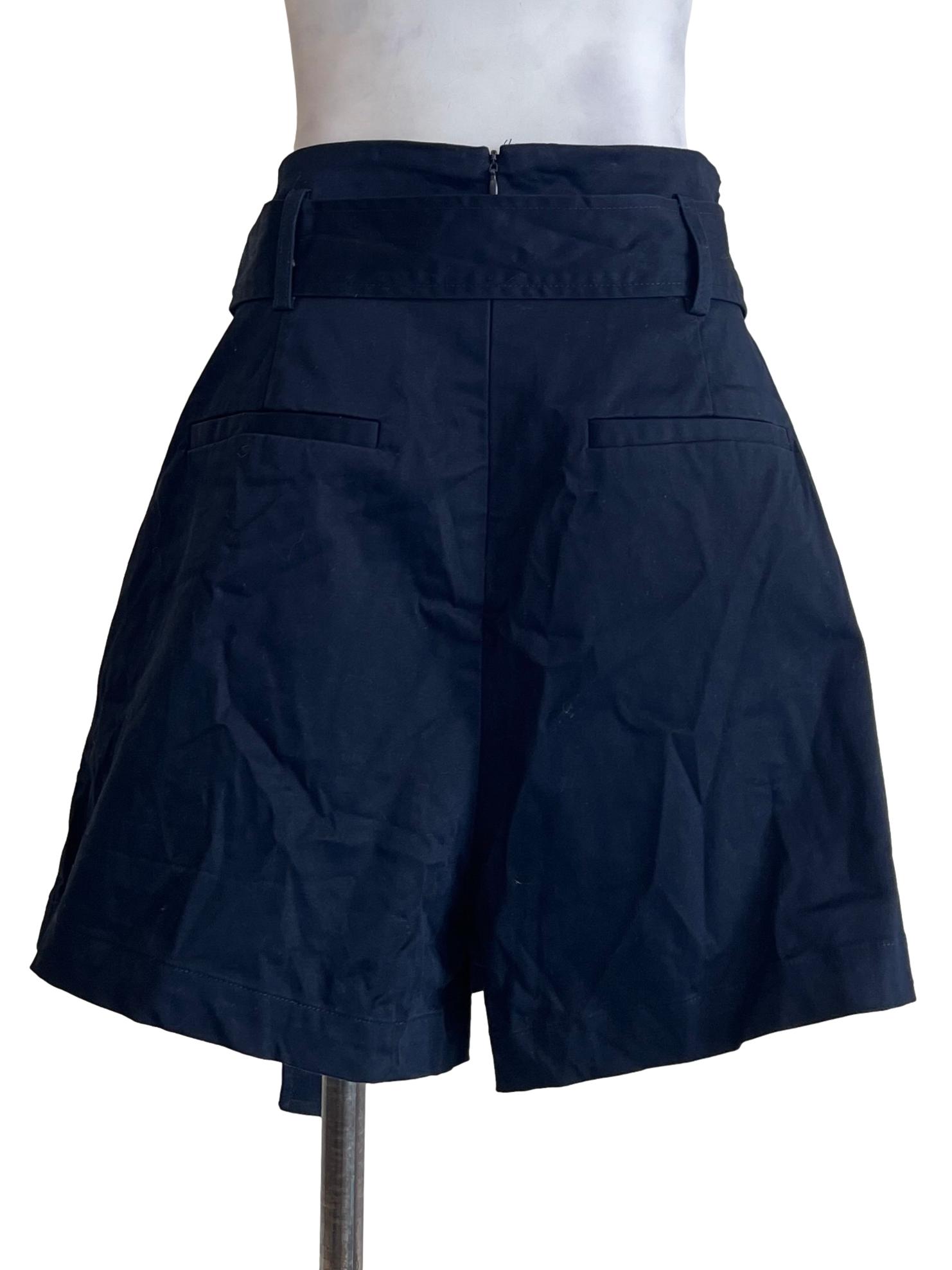Jade Black Wrap Skorts