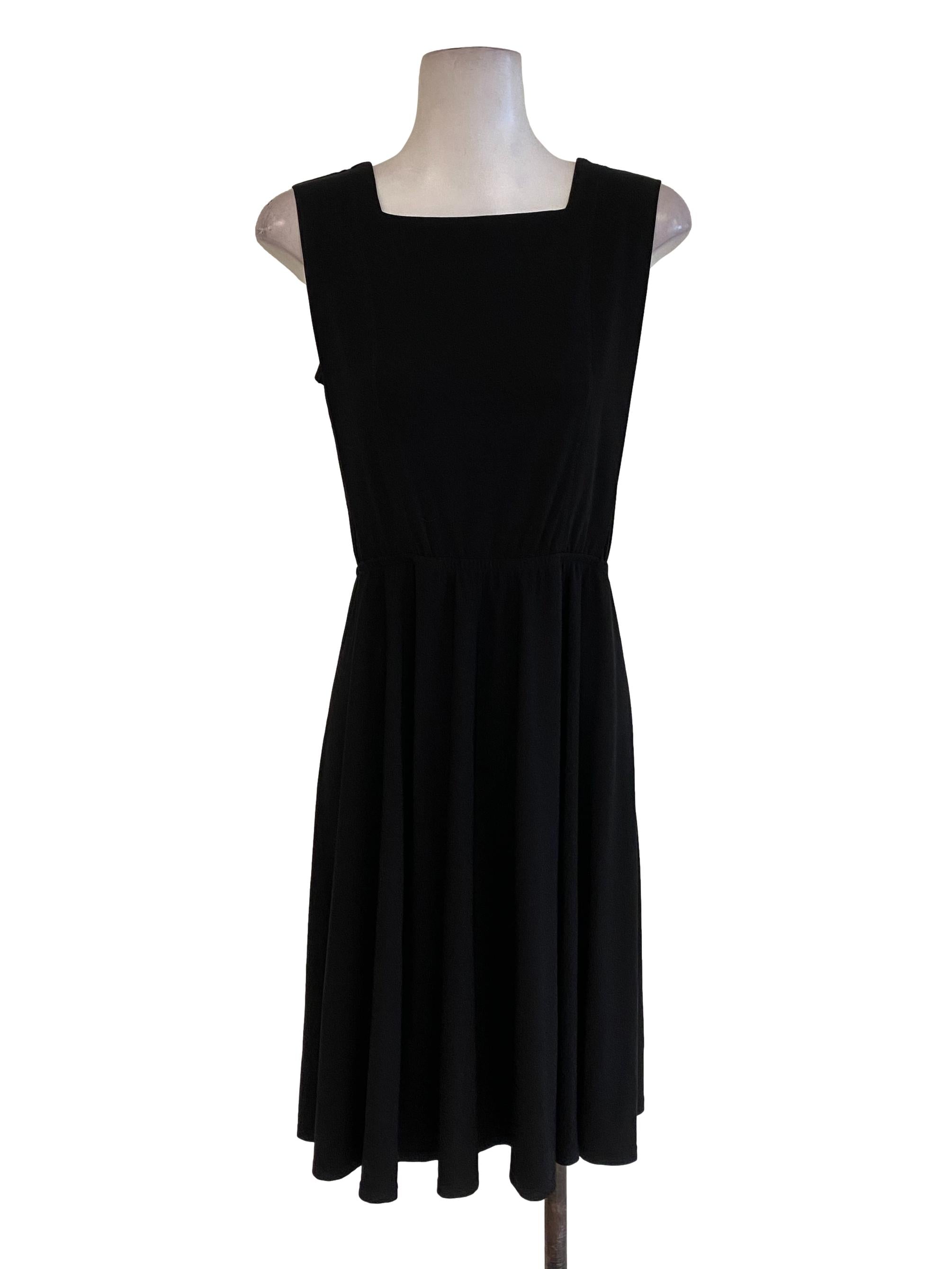 Black Blouson Dress