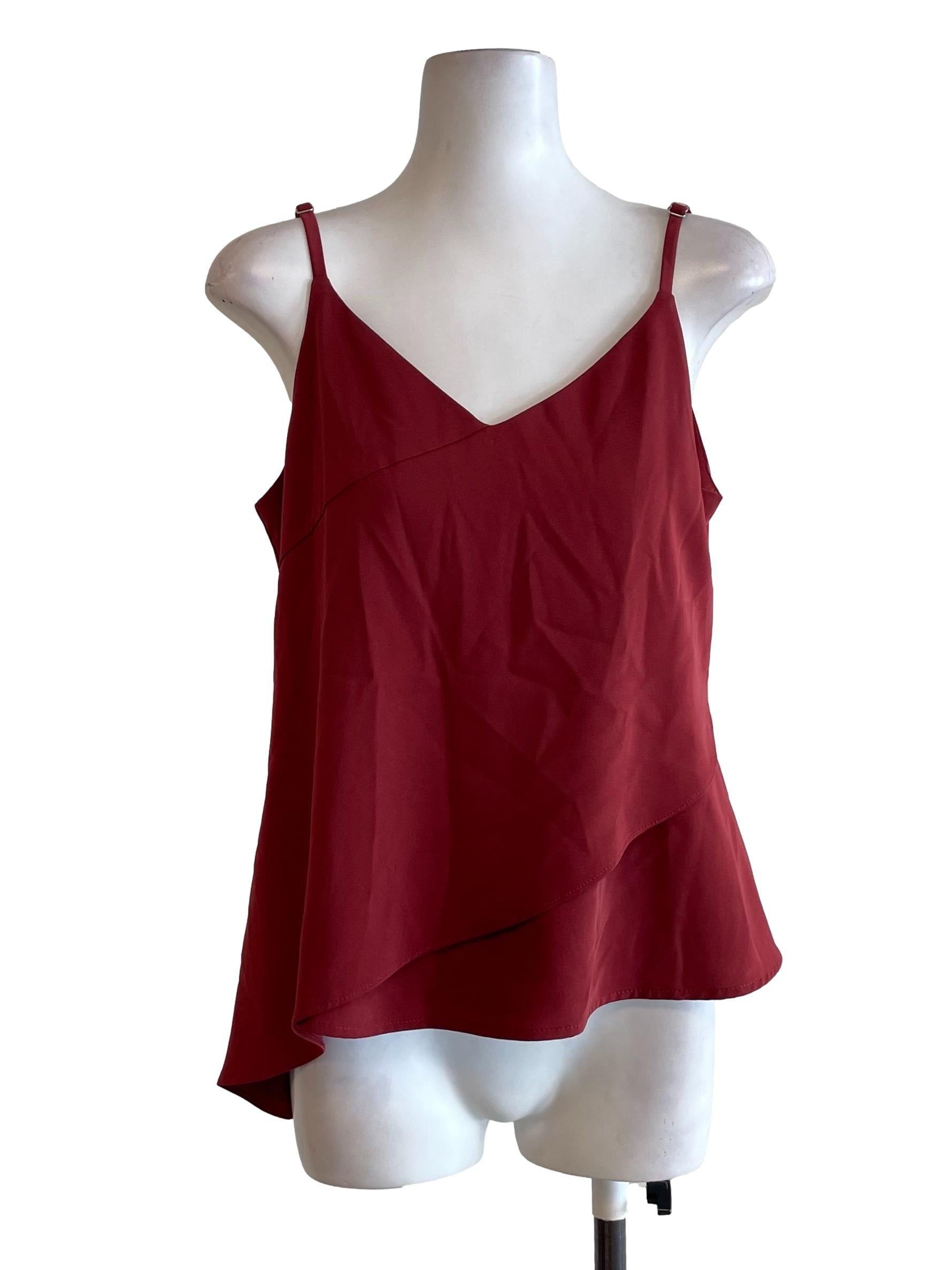 Brick Red Layered Cami Top