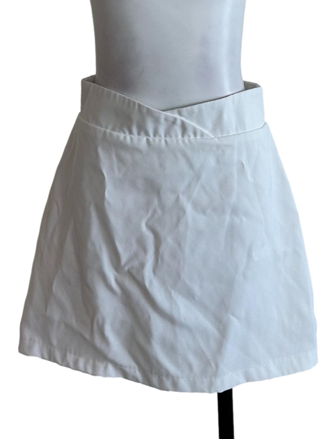 Salt White High Waist Skorts