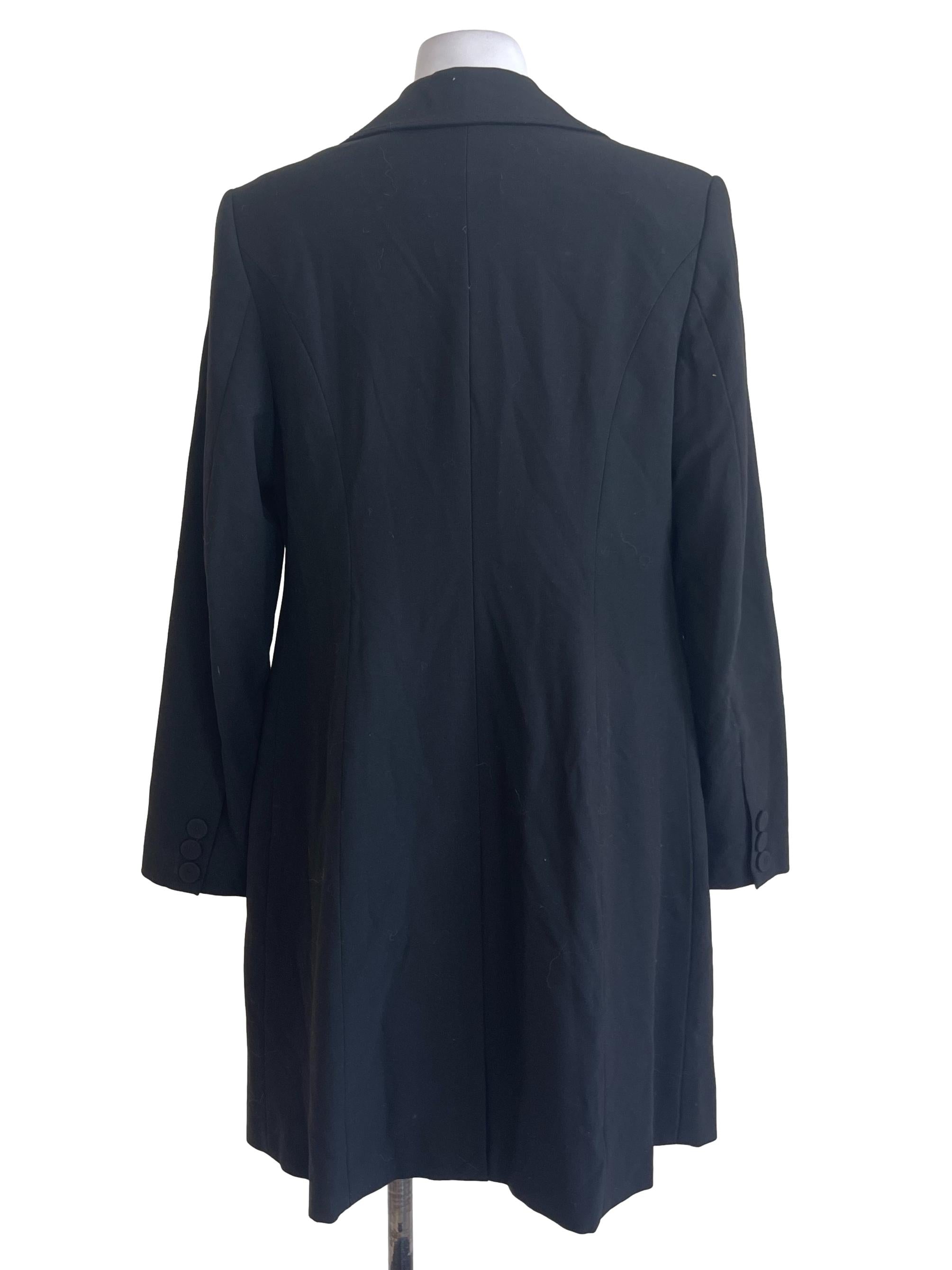 Black Cotton Long Jacket