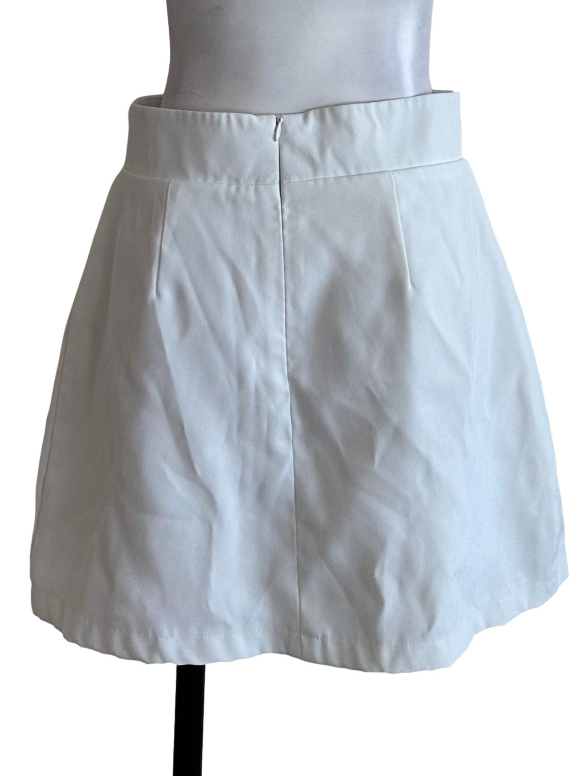Salt White High Waist Skorts