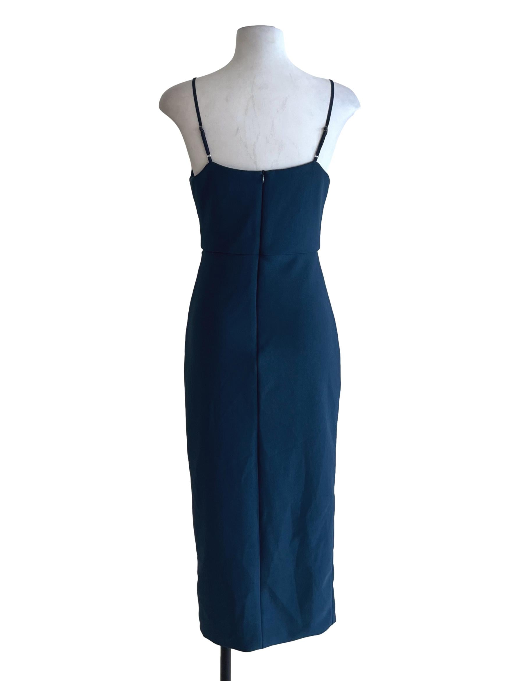 Aegean Blue Spaghetti Strap A-Line Dress