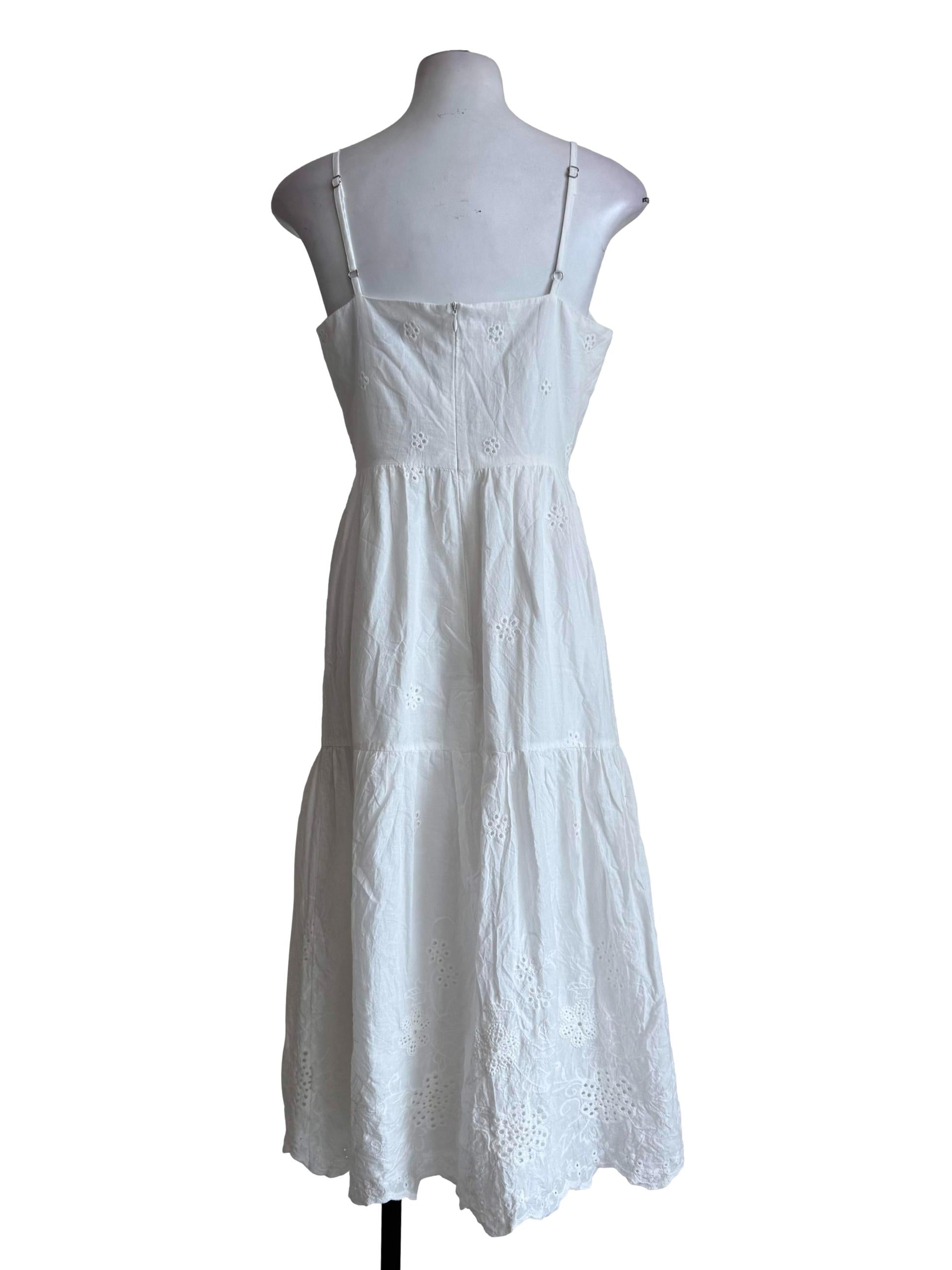 Cotton White Embroidery Dress