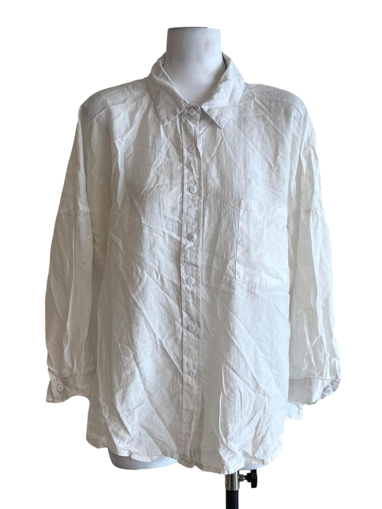 White Wing Collar Blouse TTR
