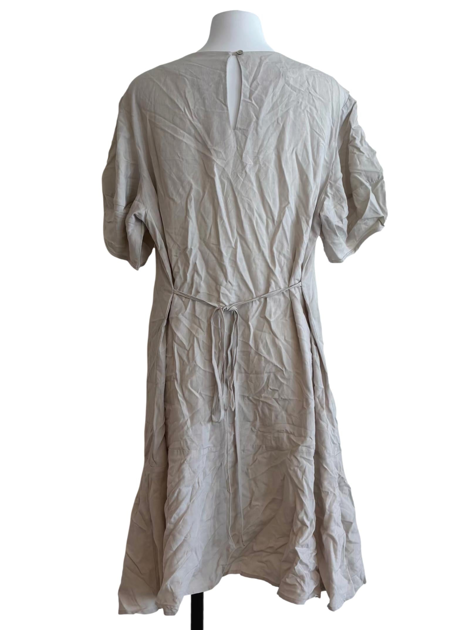 Rice White Ruffle Shift Dress CSN