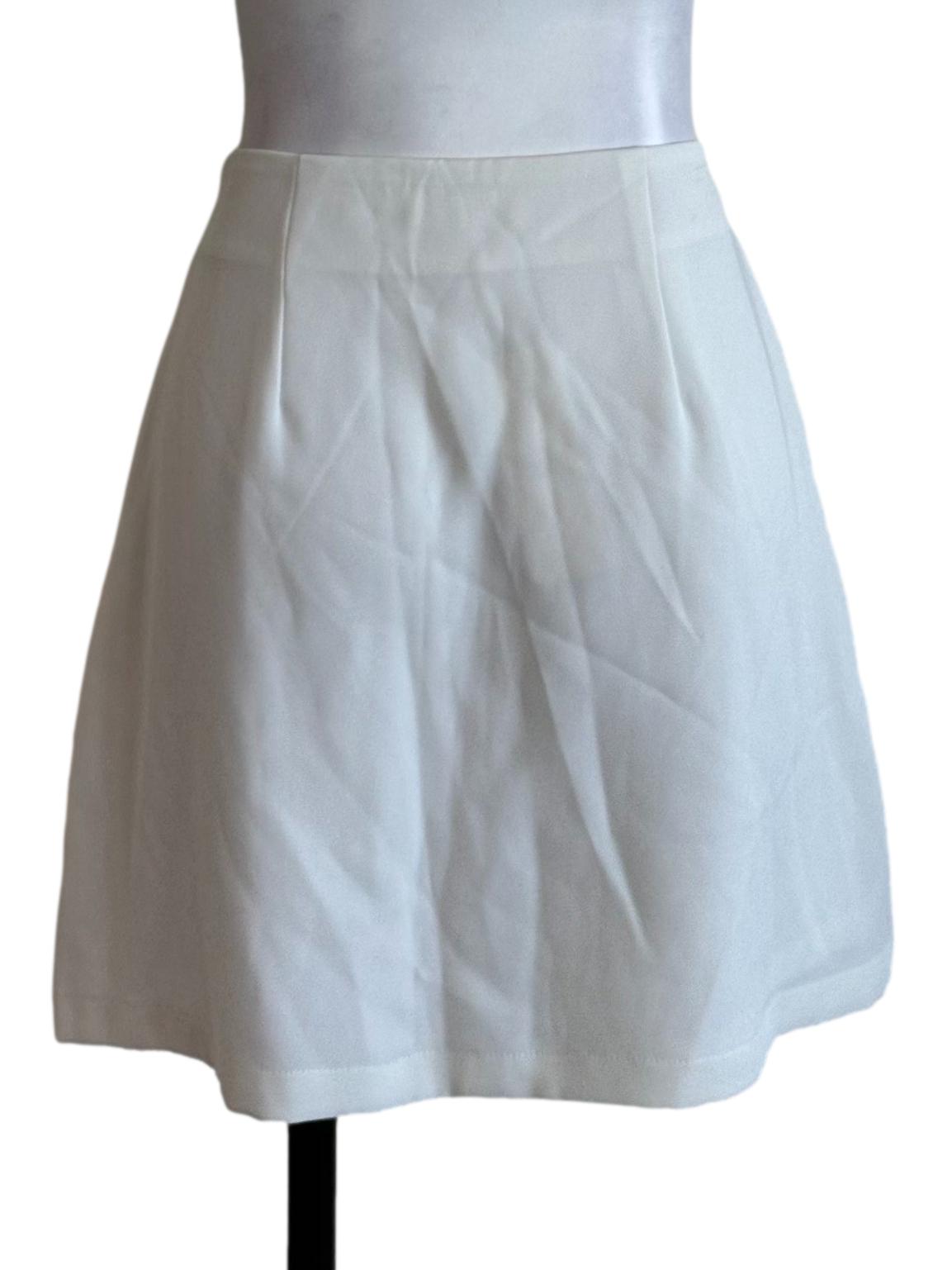 Ivory White Ribbon Skorts
