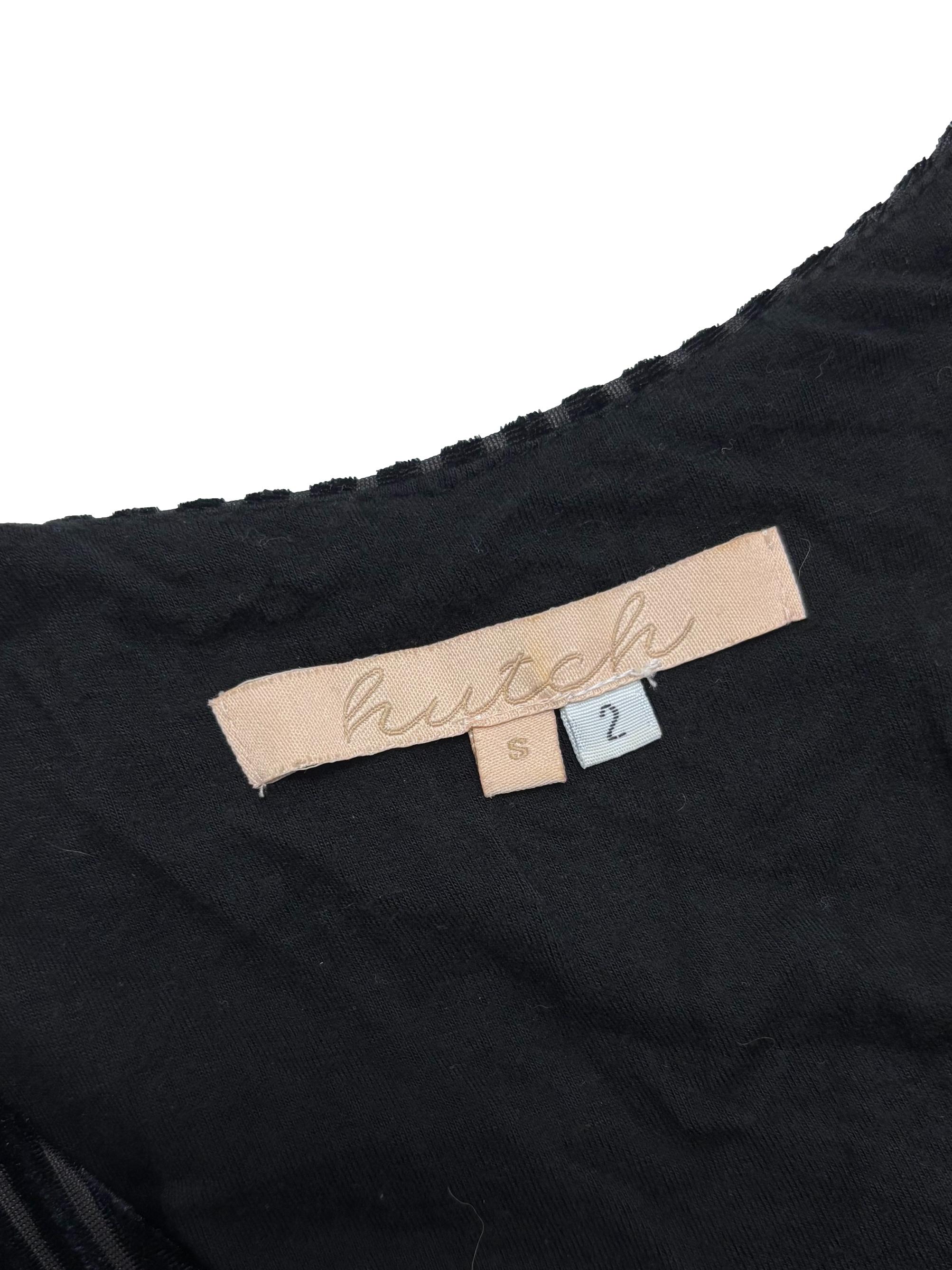 Black Corduroy Striped Dress
