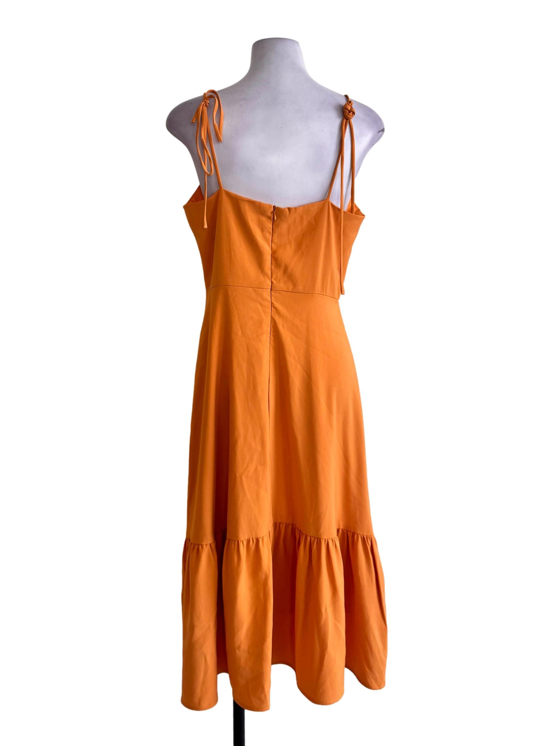 Fire Yellow Drop Waist Dress