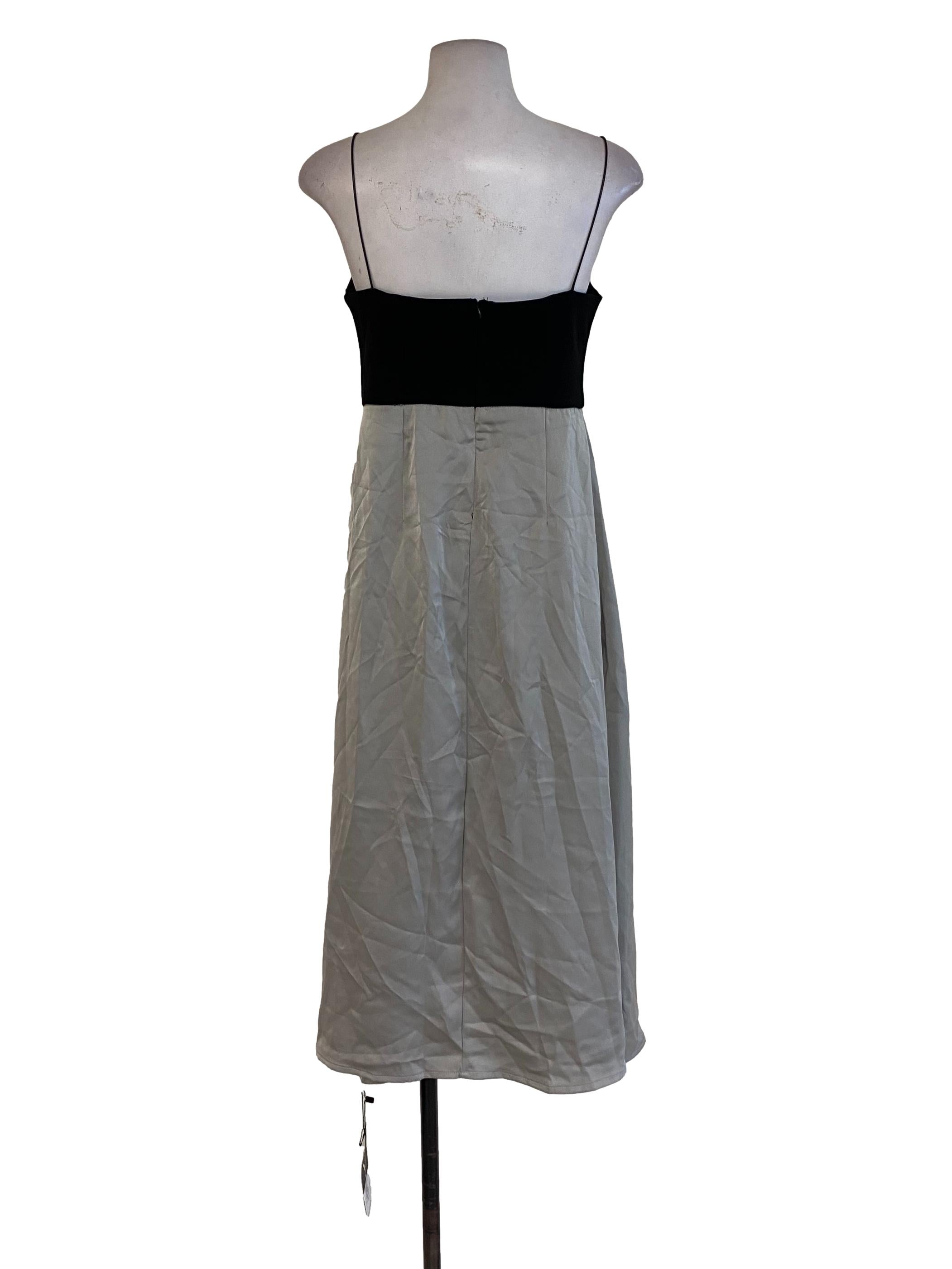 Sage Green Black Bust Dress