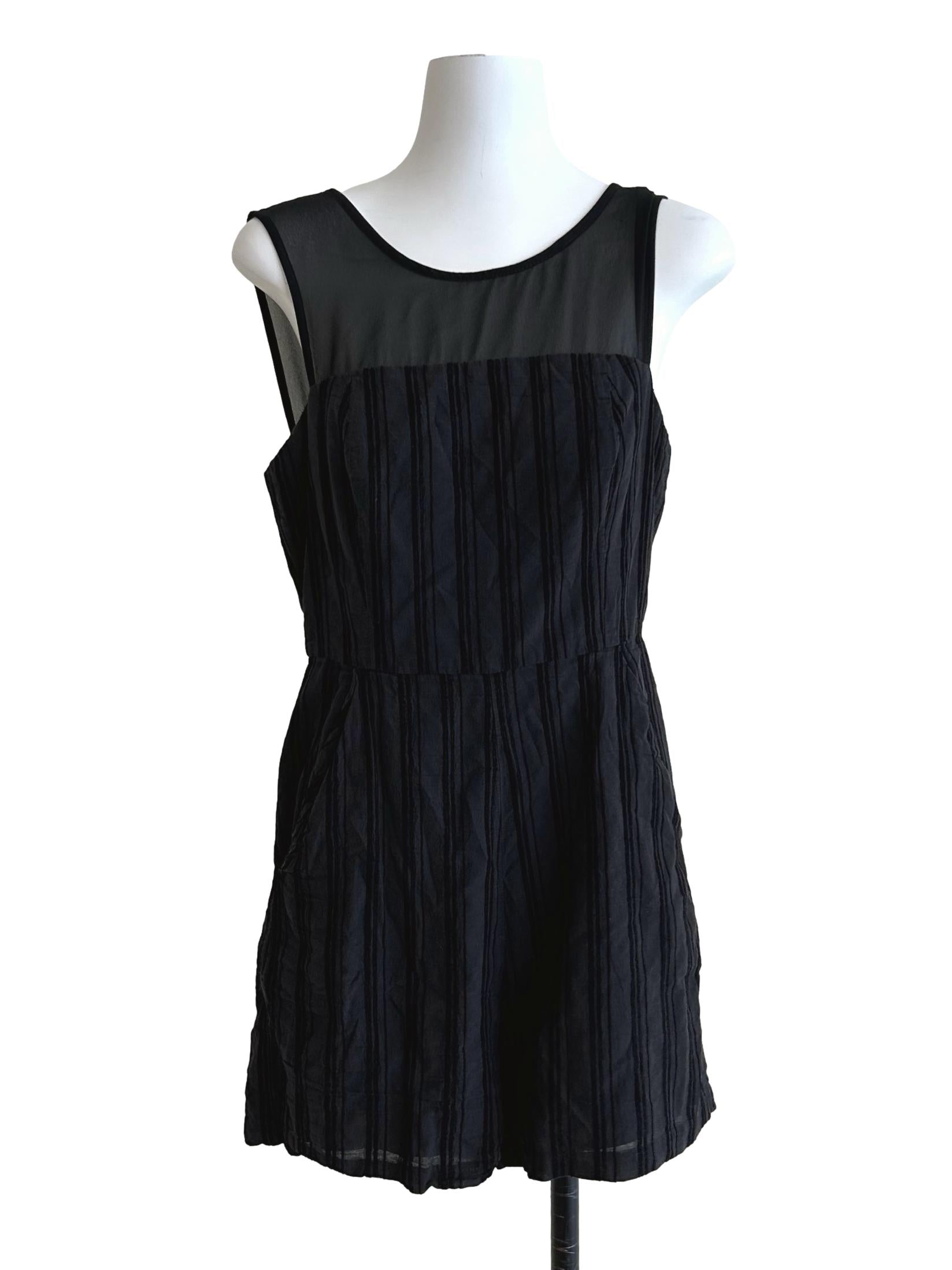 Faded Black Sleeveless Rompers