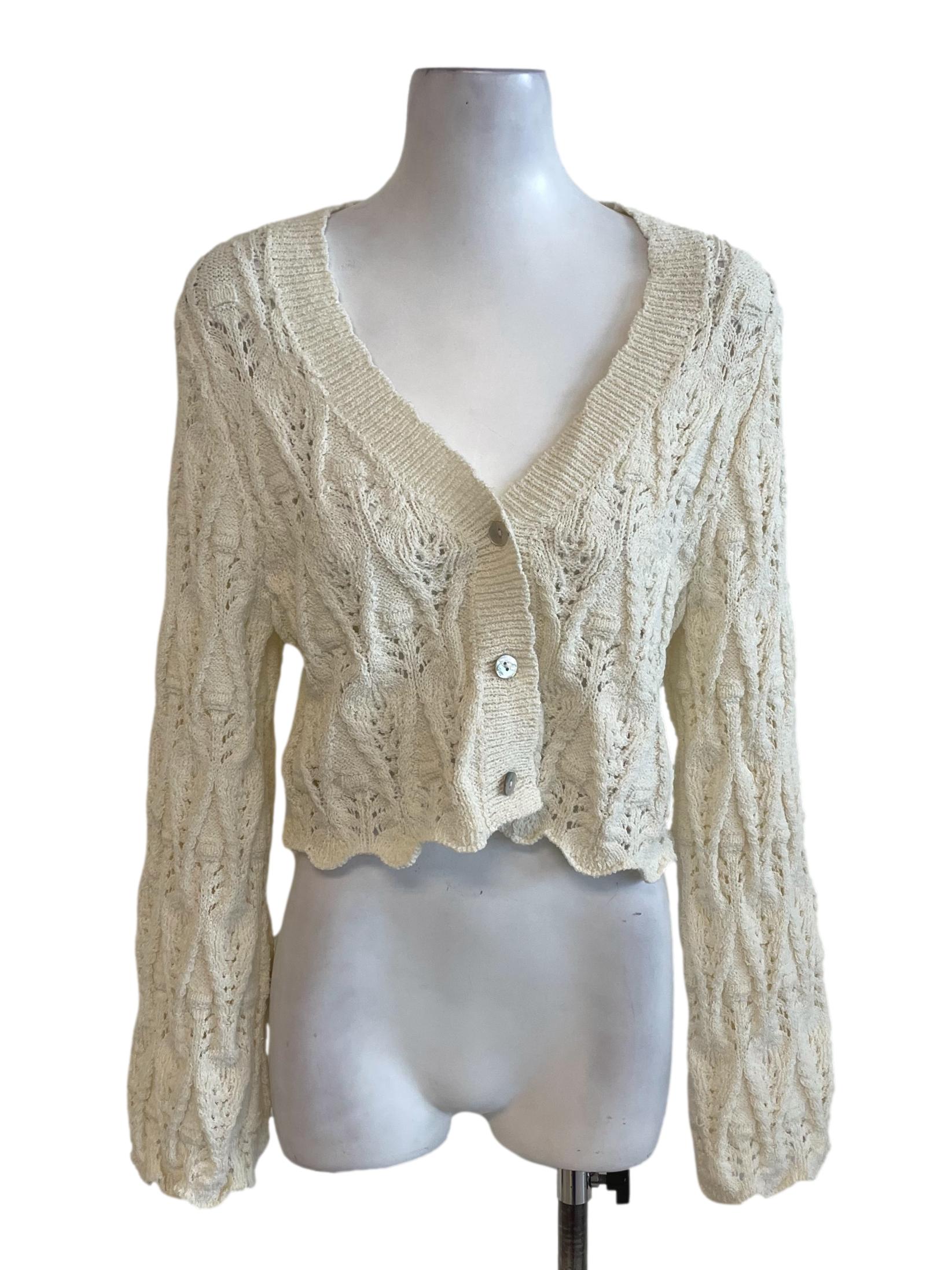 Cream Knitted Sweater