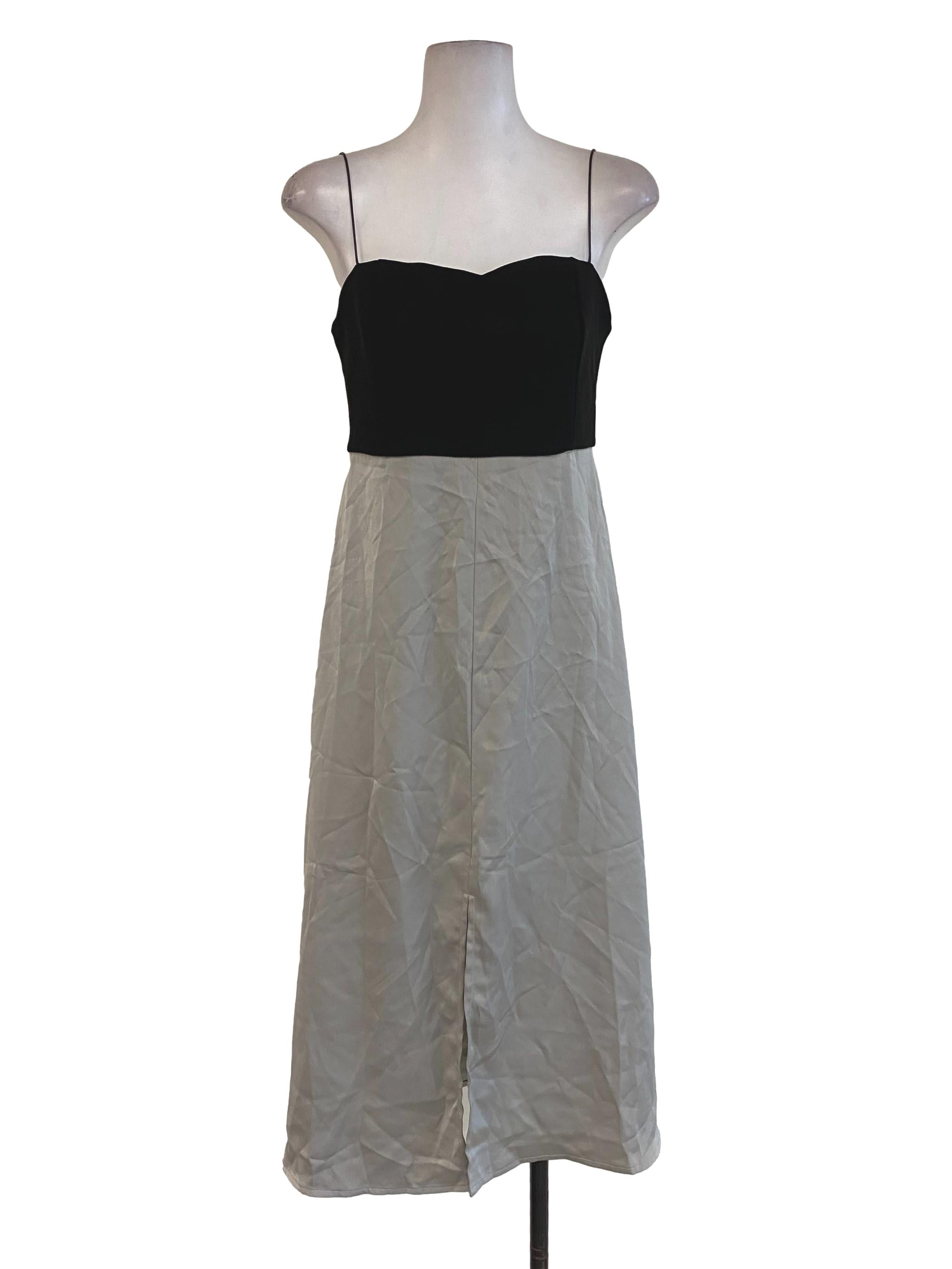 Sage Green Black Bust Dress