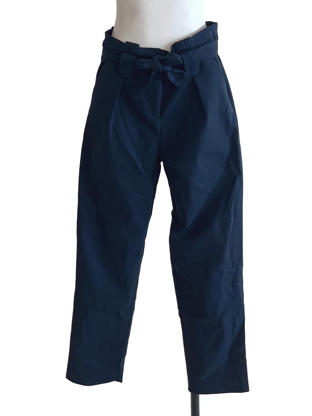 Peacock Blue Plain Formal Pants TEM