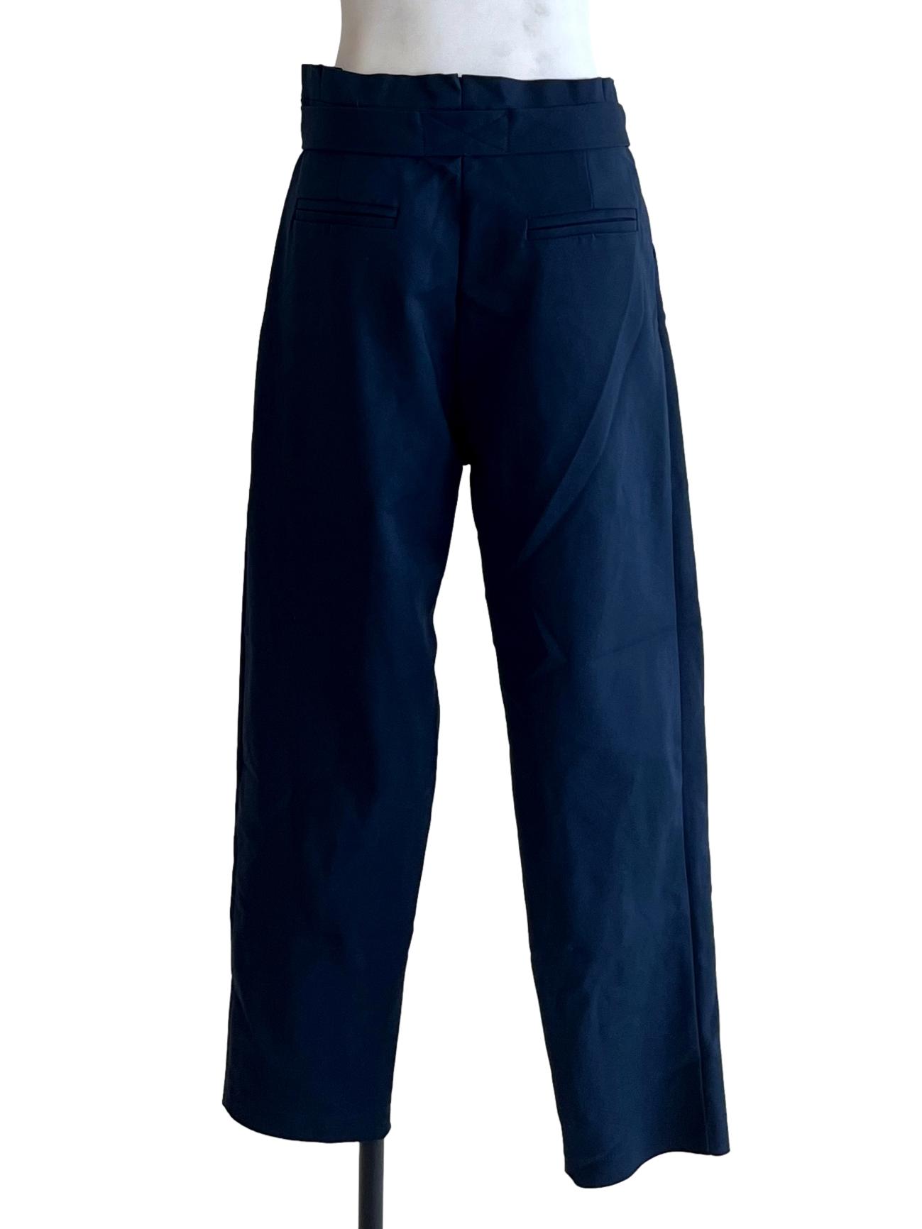 Peacock Blue Plain Formal Pants TEM