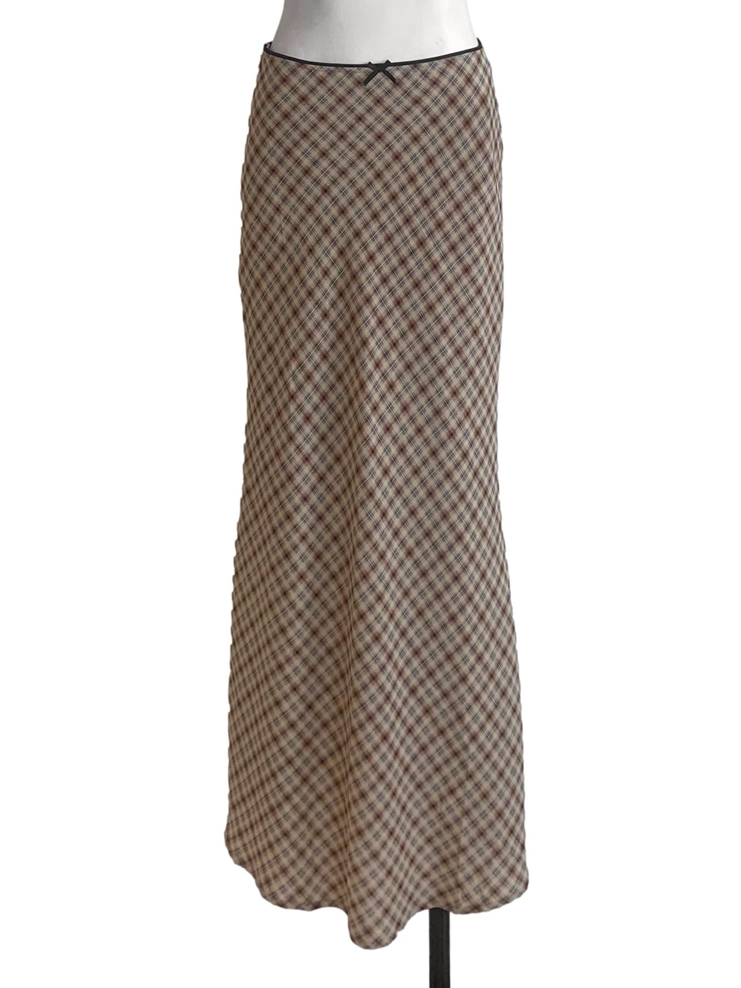 Tortilla Brown Tattersall Pattern Skirt TTR
