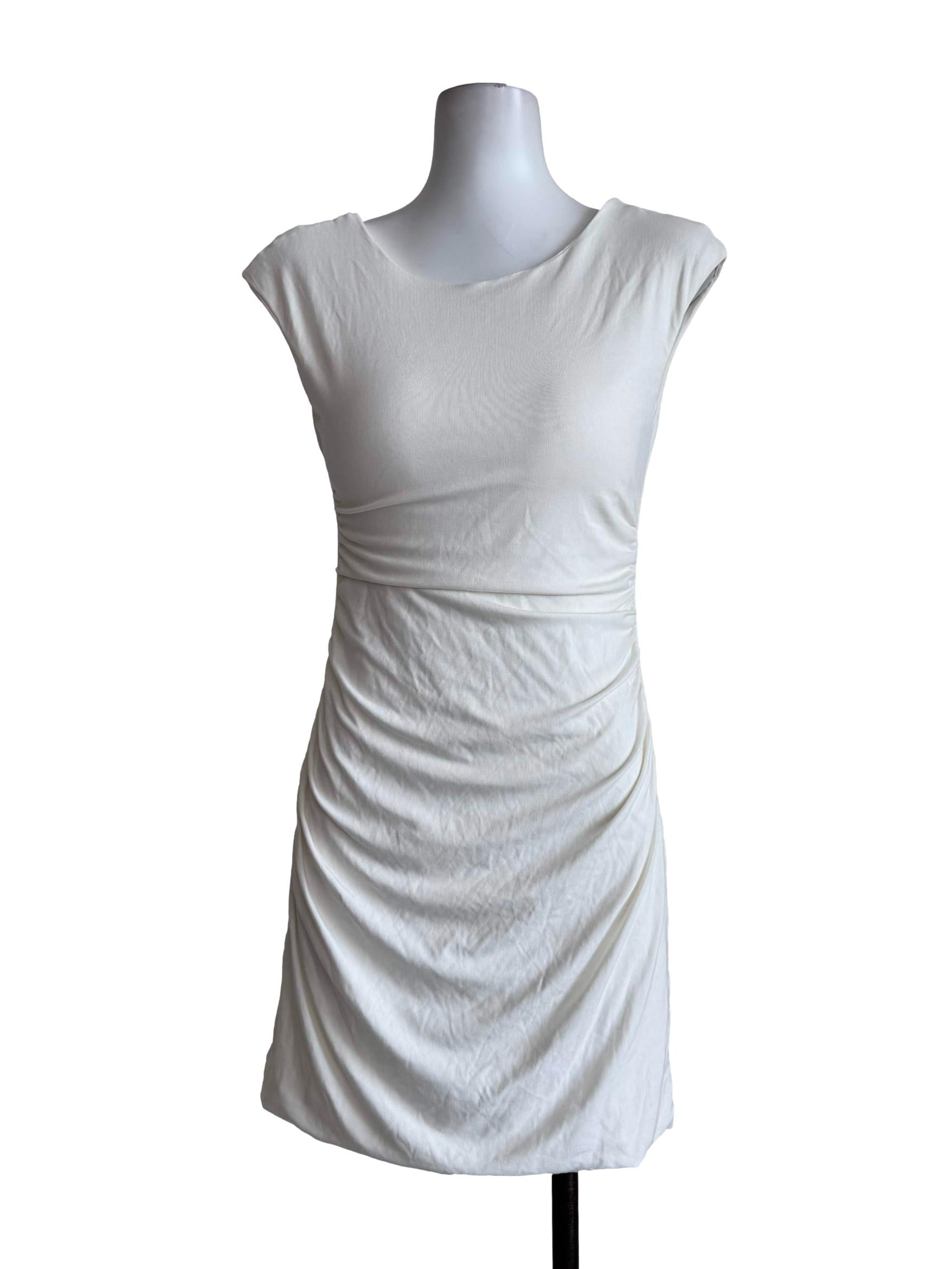 Powder White Bare Back Dress