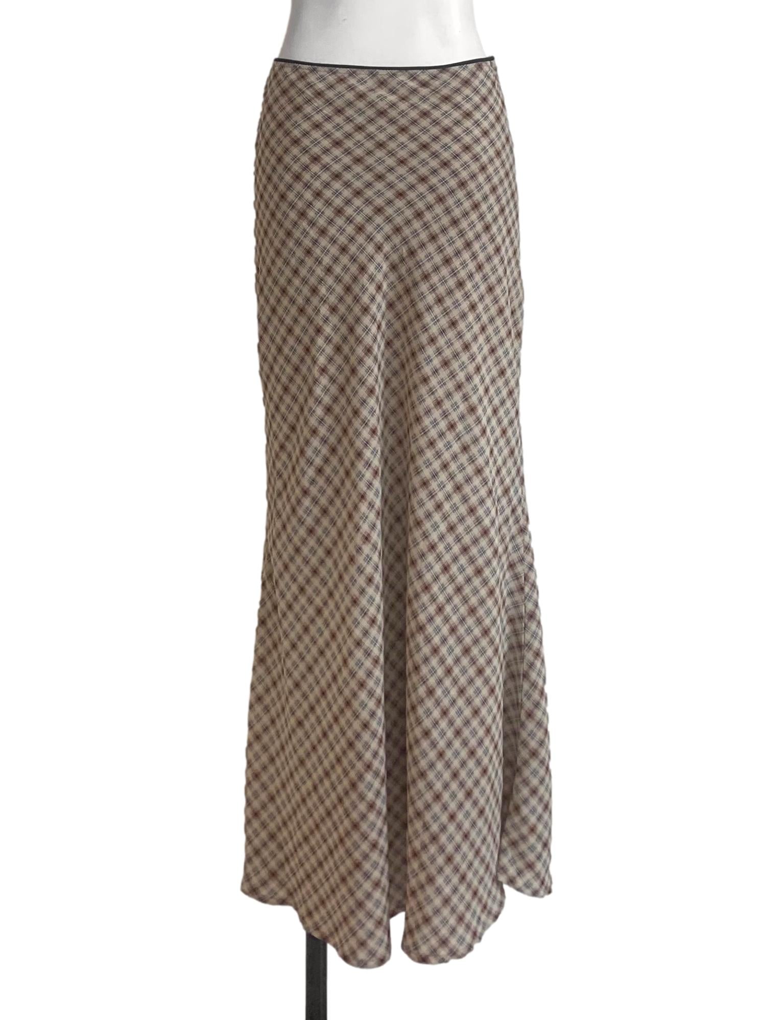 Tortilla Brown Tattersall Pattern Skirt TTR