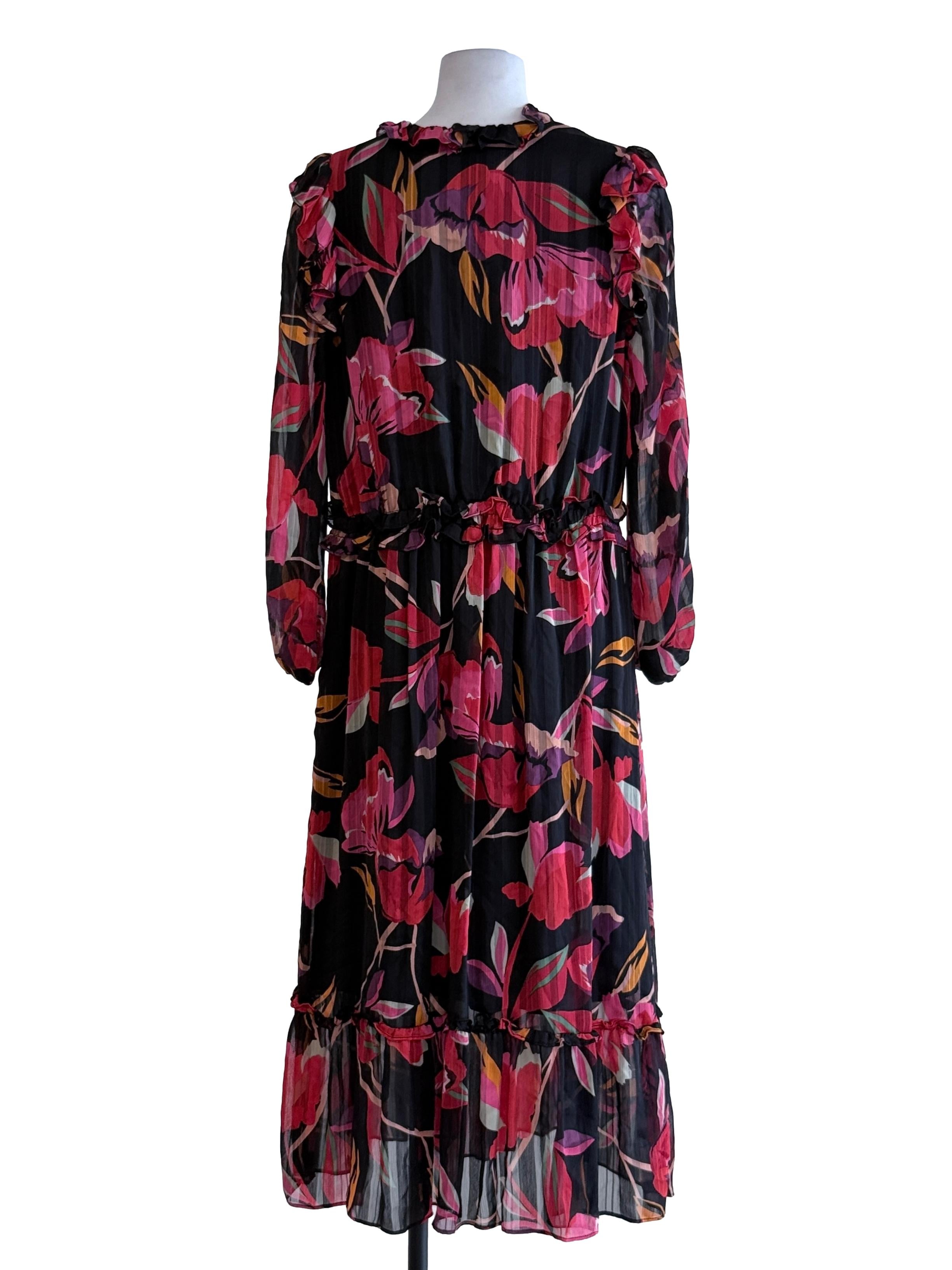 Black Floral Maxi Dress