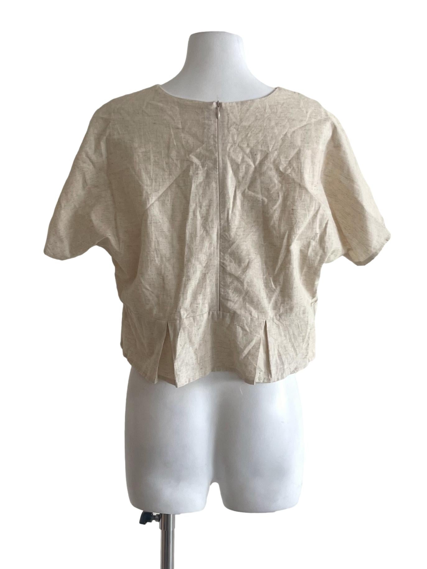 Salt Wrap Box Pleated Crop Top