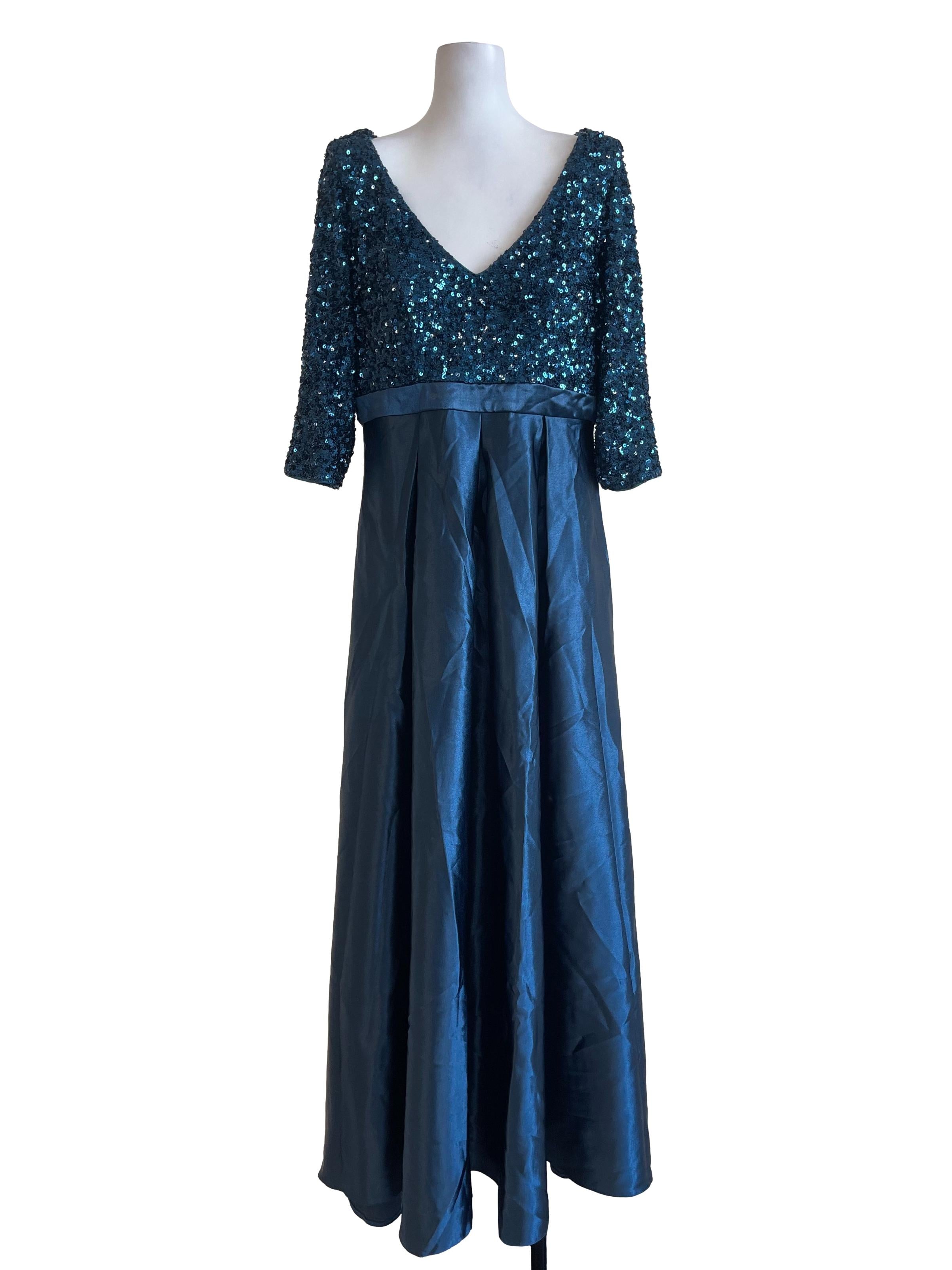 Blue Sequin Formal Dress