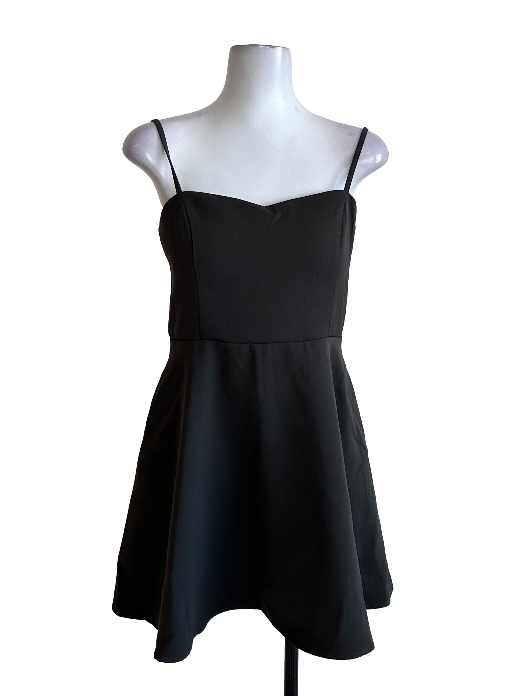 Charcoal Grey Sweetheart A Line Dress