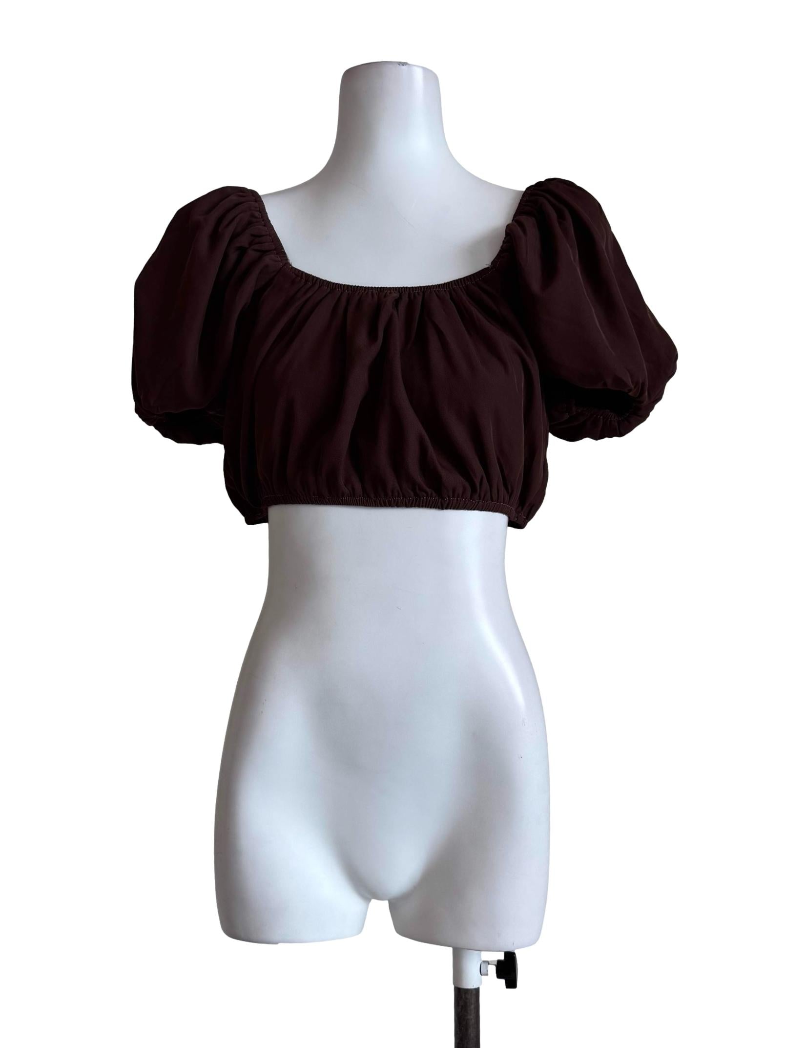 Deep Brown Crop Top