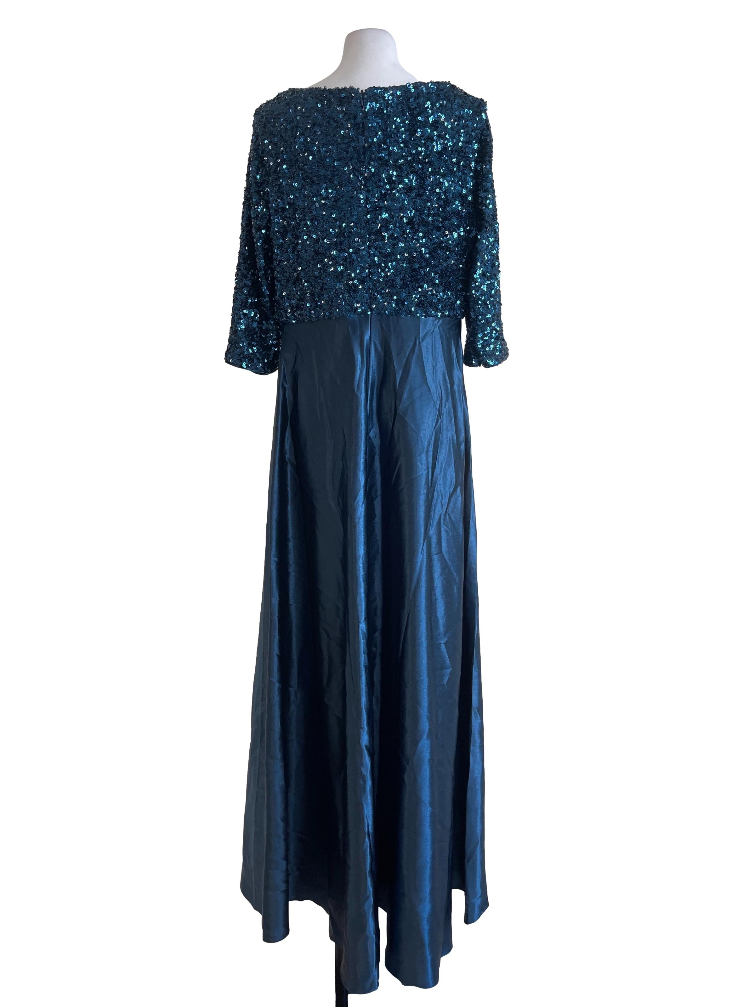 Blue Sequin Formal Dress