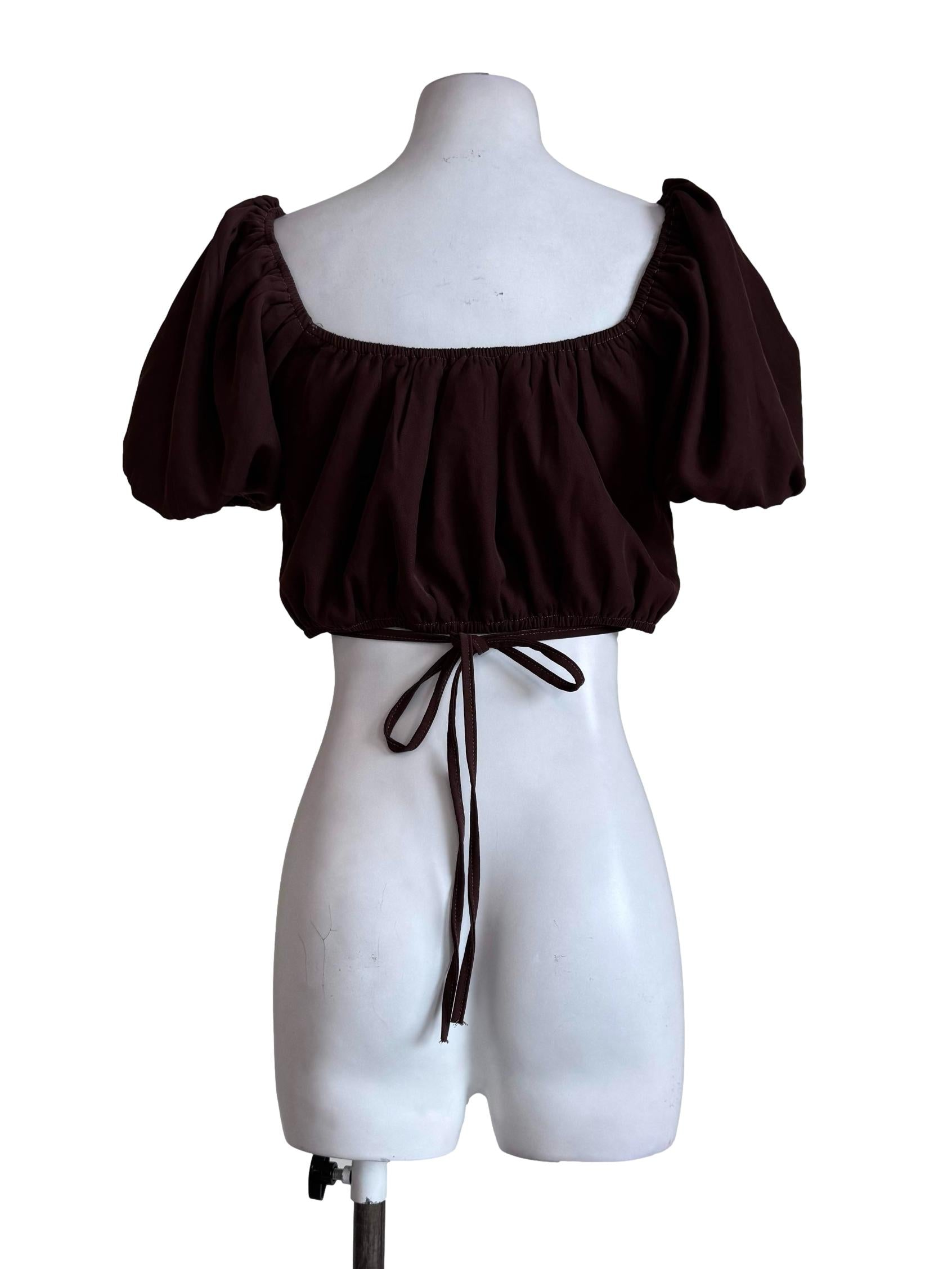 Deep Brown Crop Top