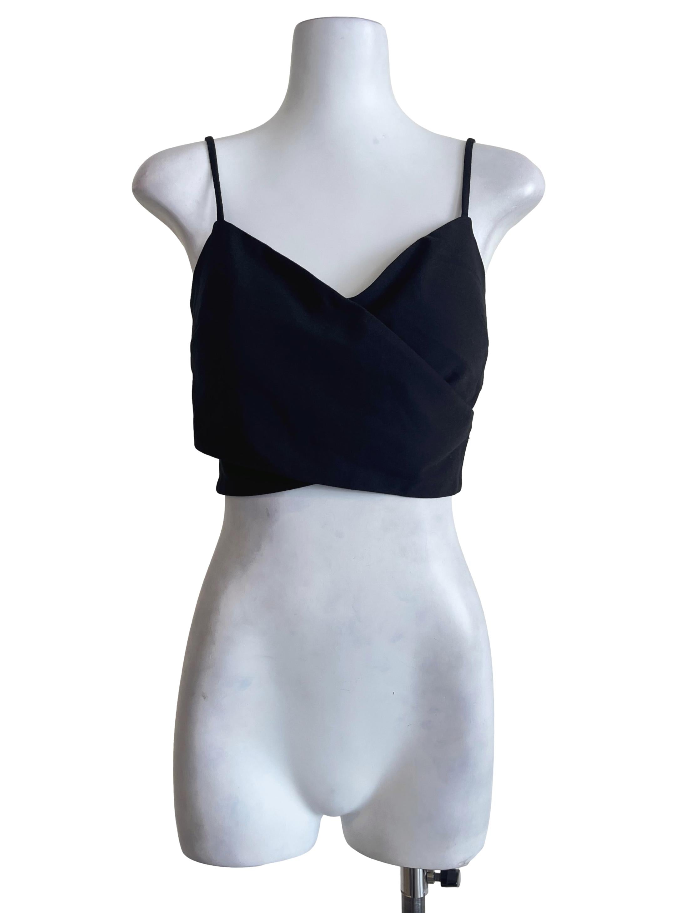 Ink Black Sweetheart Sleeveless Top