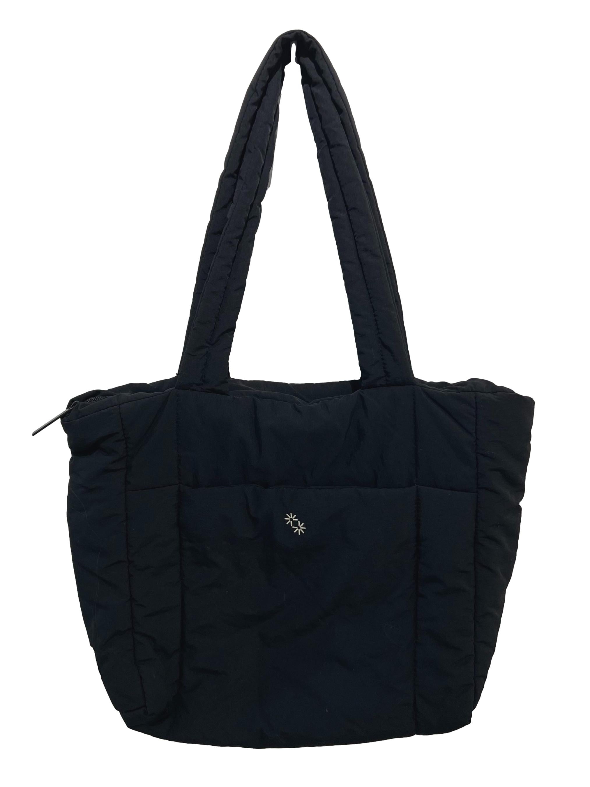 Black Puffer Shopper