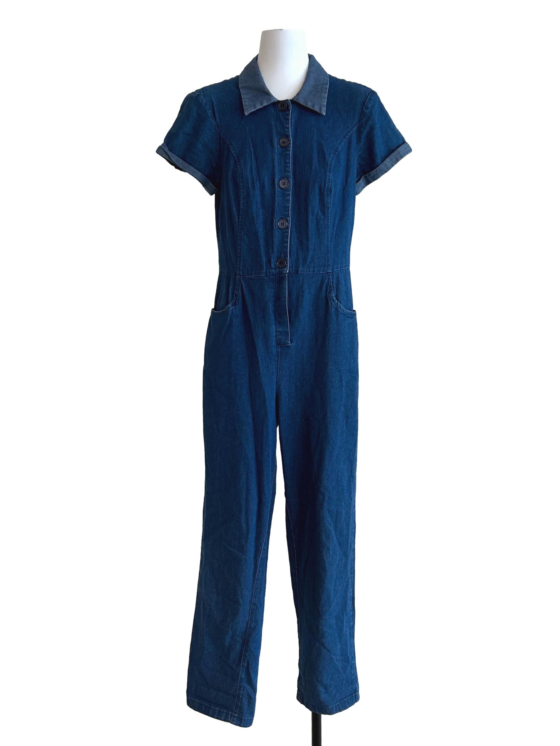 Blue Denim Jumpsuits