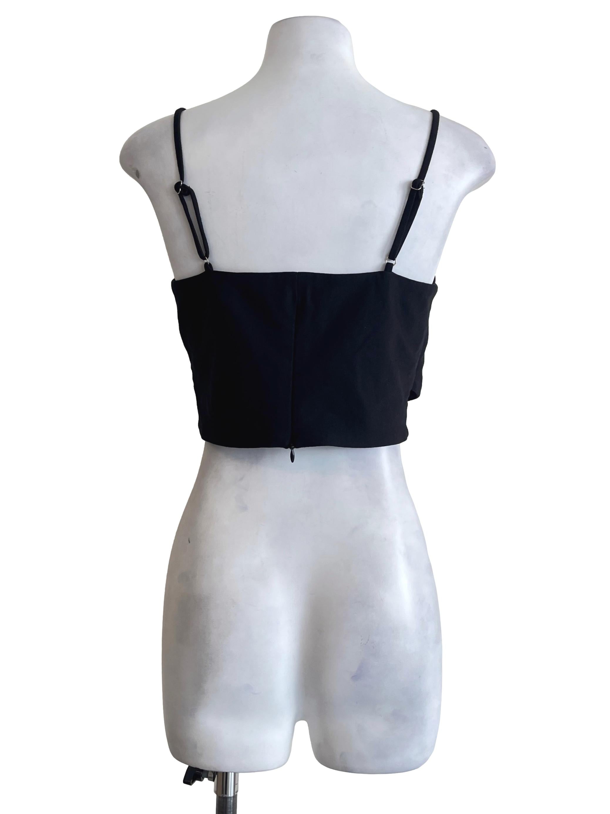 Ink Black Sweetheart Sleeveless Top