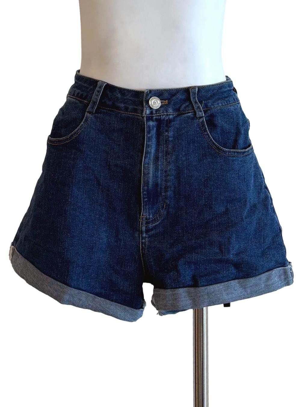 Blue Denim Cropped Jorts