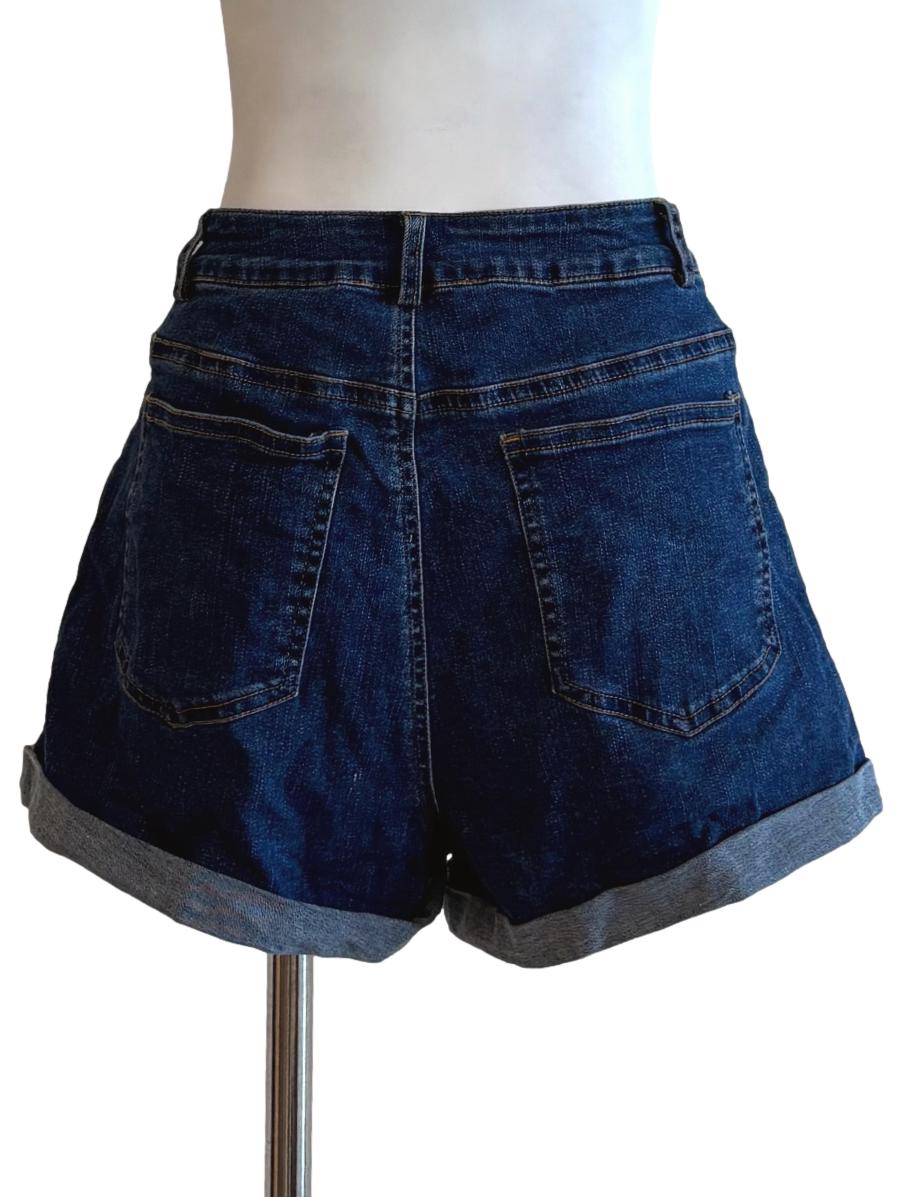Blue Denim Cropped Jorts