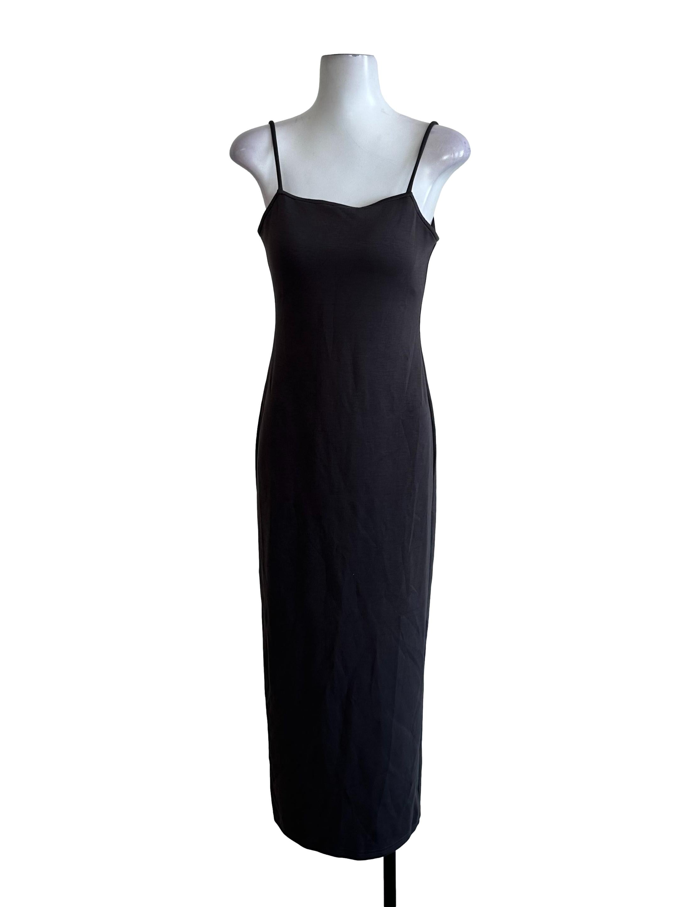 Shadow Grey Spaghetti Strap Bodycon Dress