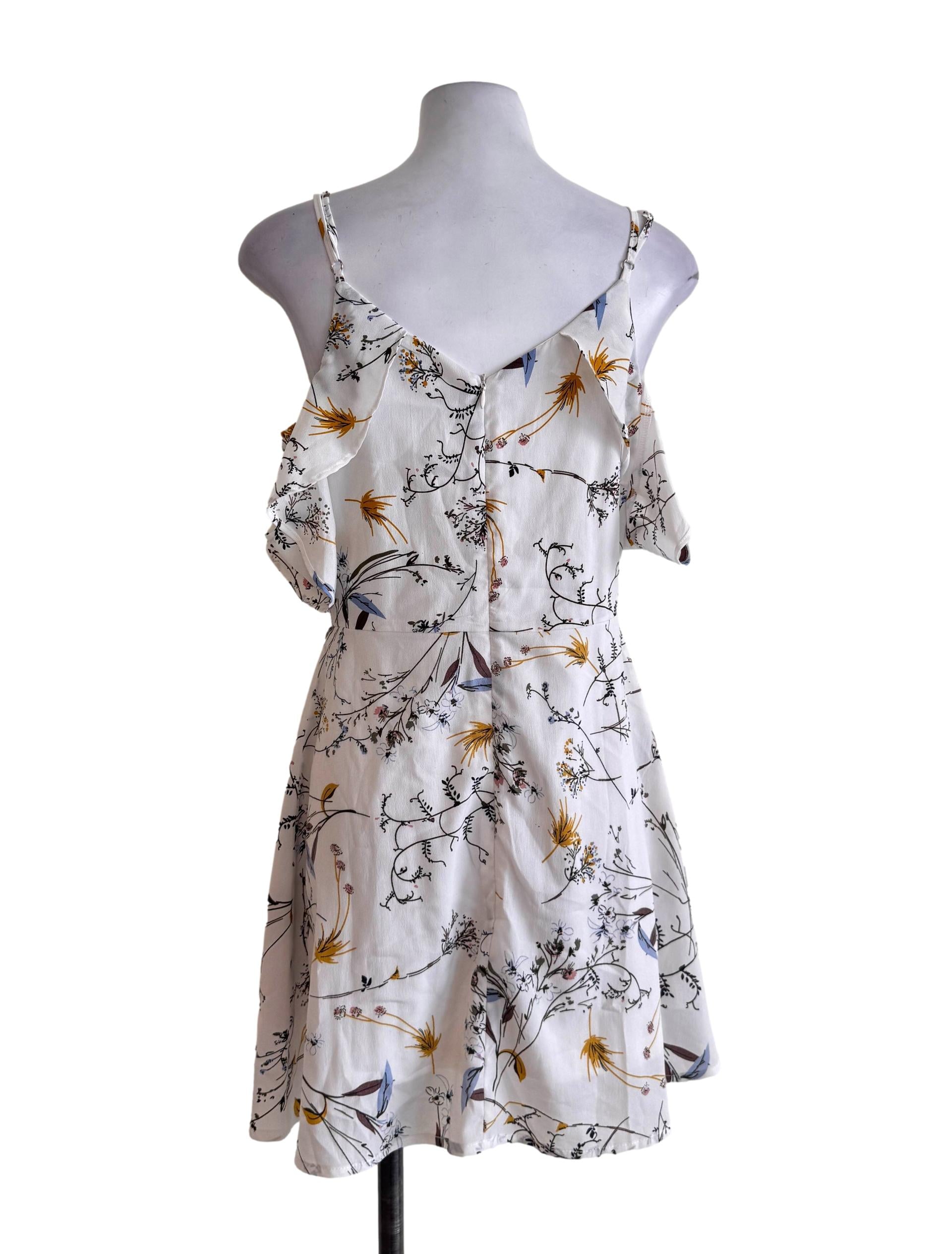 White Floral Dress