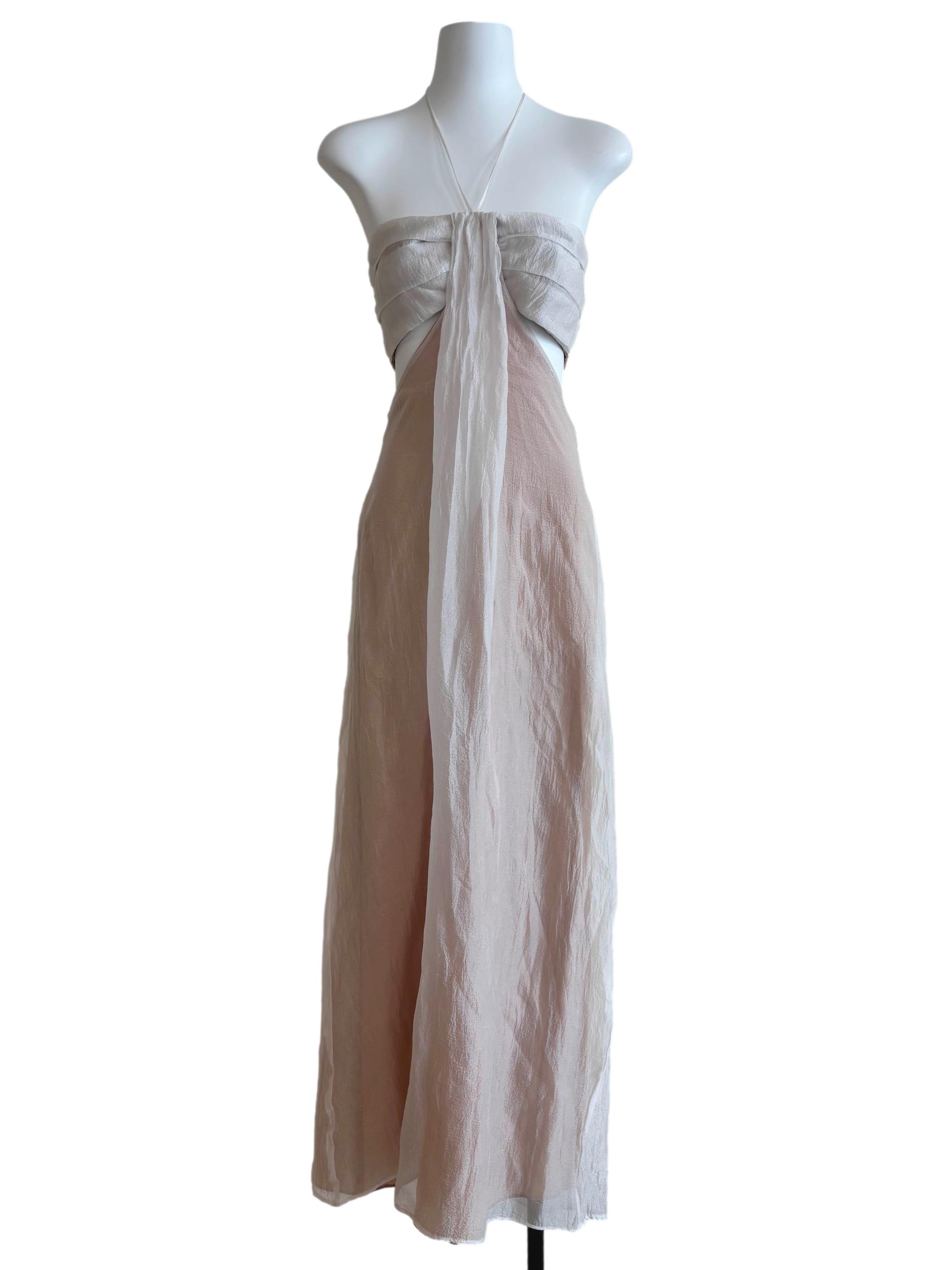 Coconut White Rosey Gana Sweetheart Halter Dress CSN