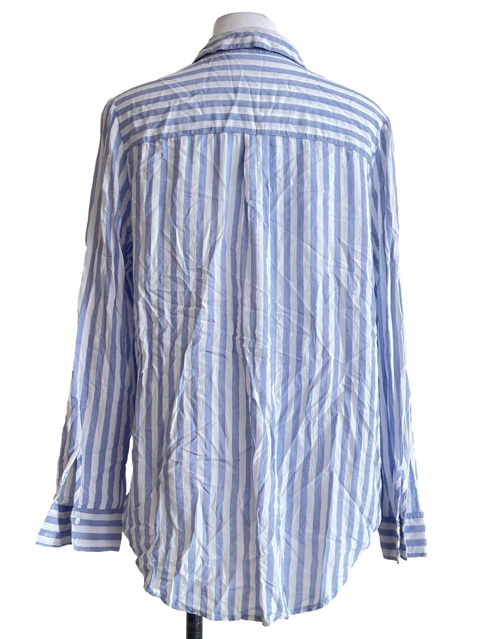Sky Blue Stripe Long Sleeve Shirt