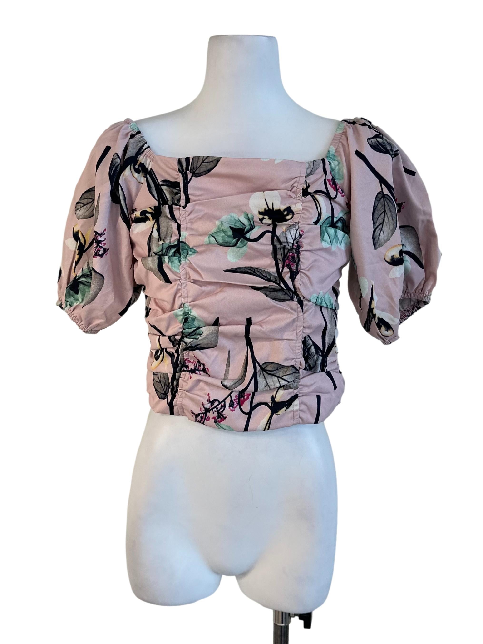 Pastel Pink Floral Top
