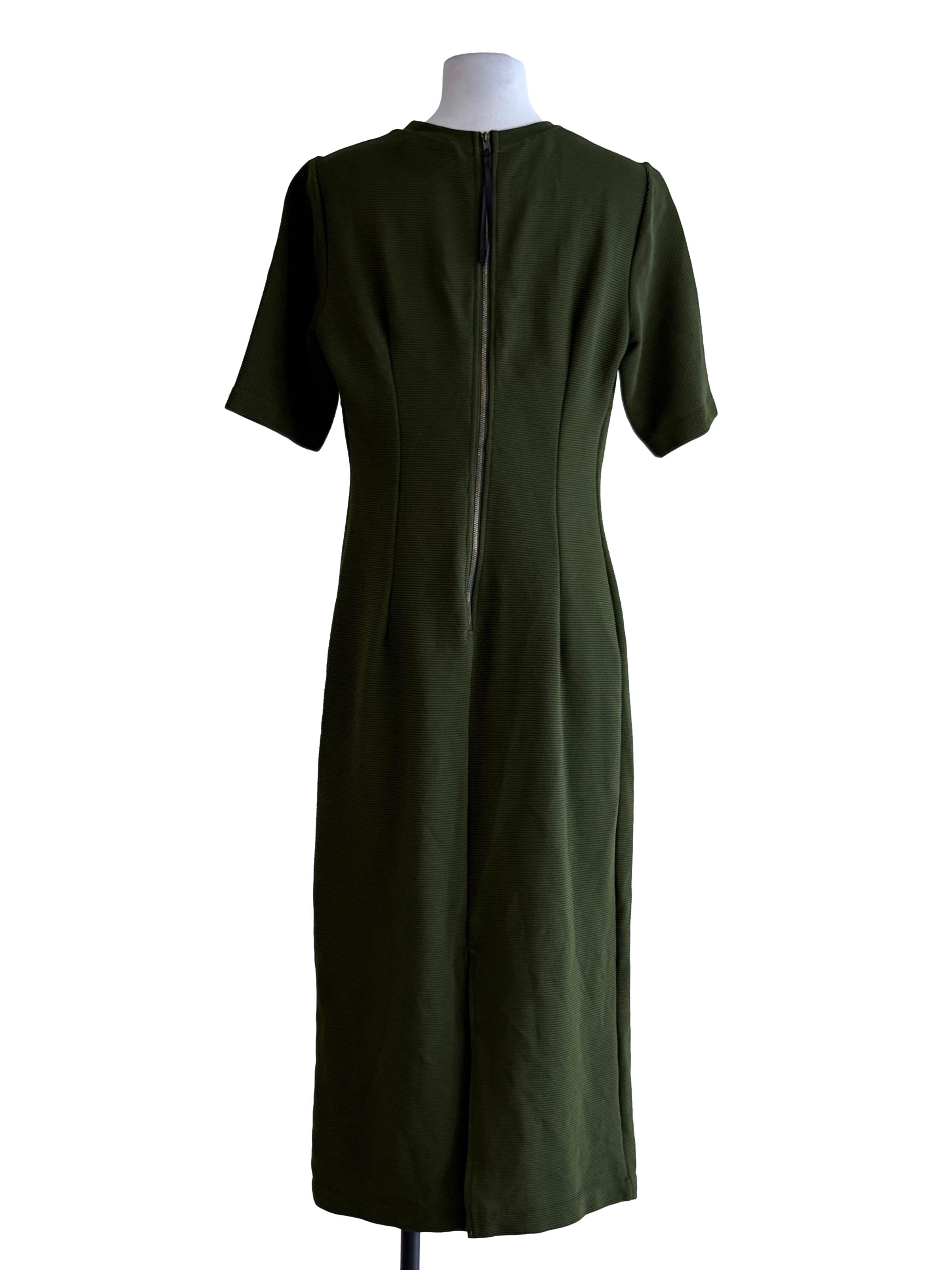Juniper Green Fitted Maxi Dress