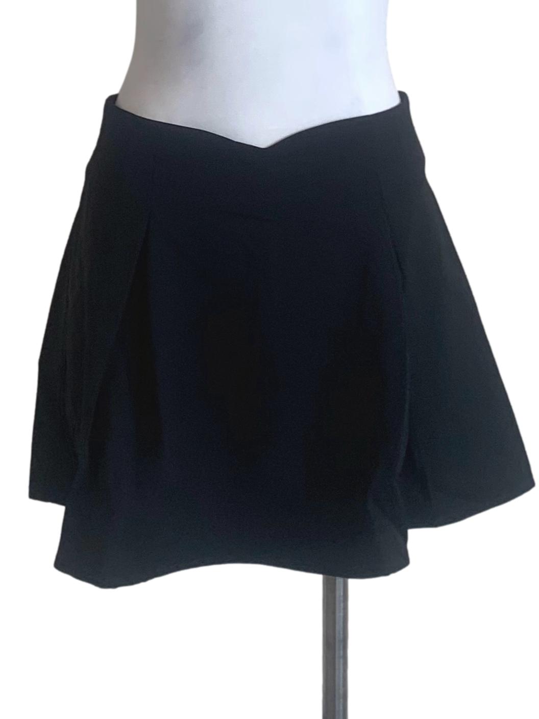 Crow Black Flip Skirt