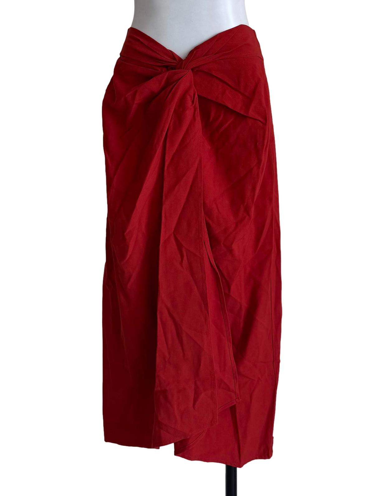 Terracotta Orange A-Line Skirt