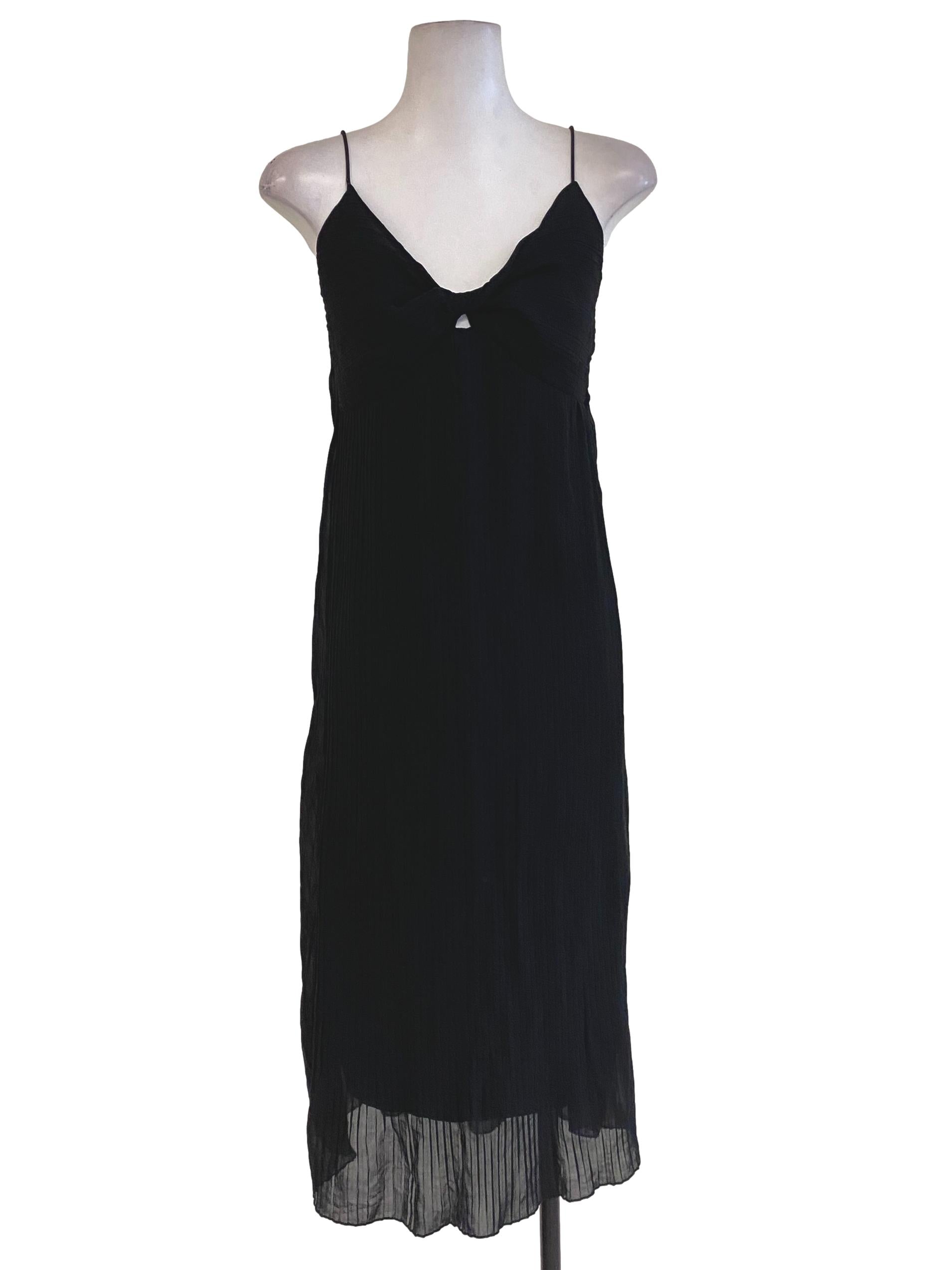 Black Pleated Dress