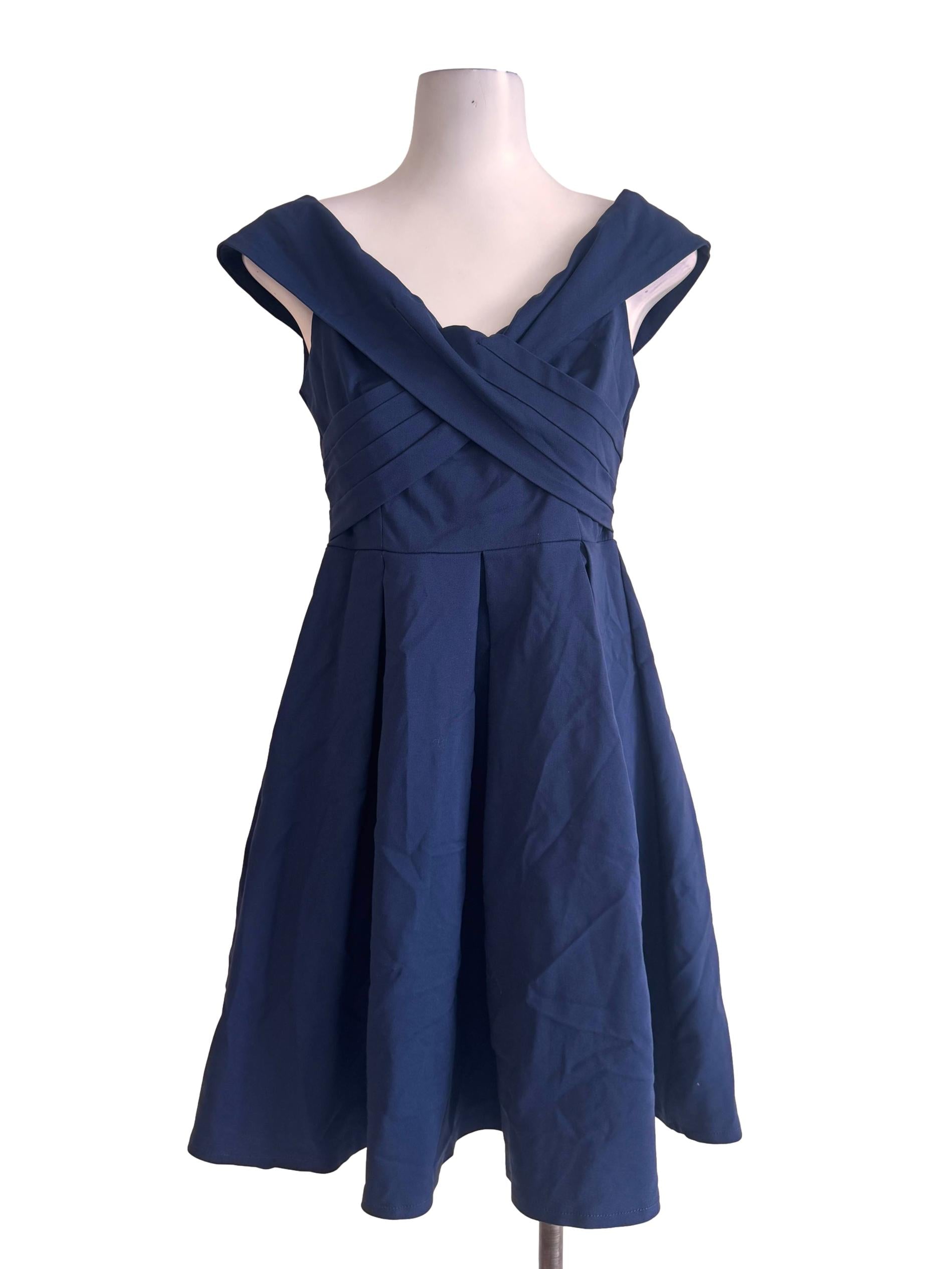 Blue Drop Waist Dress