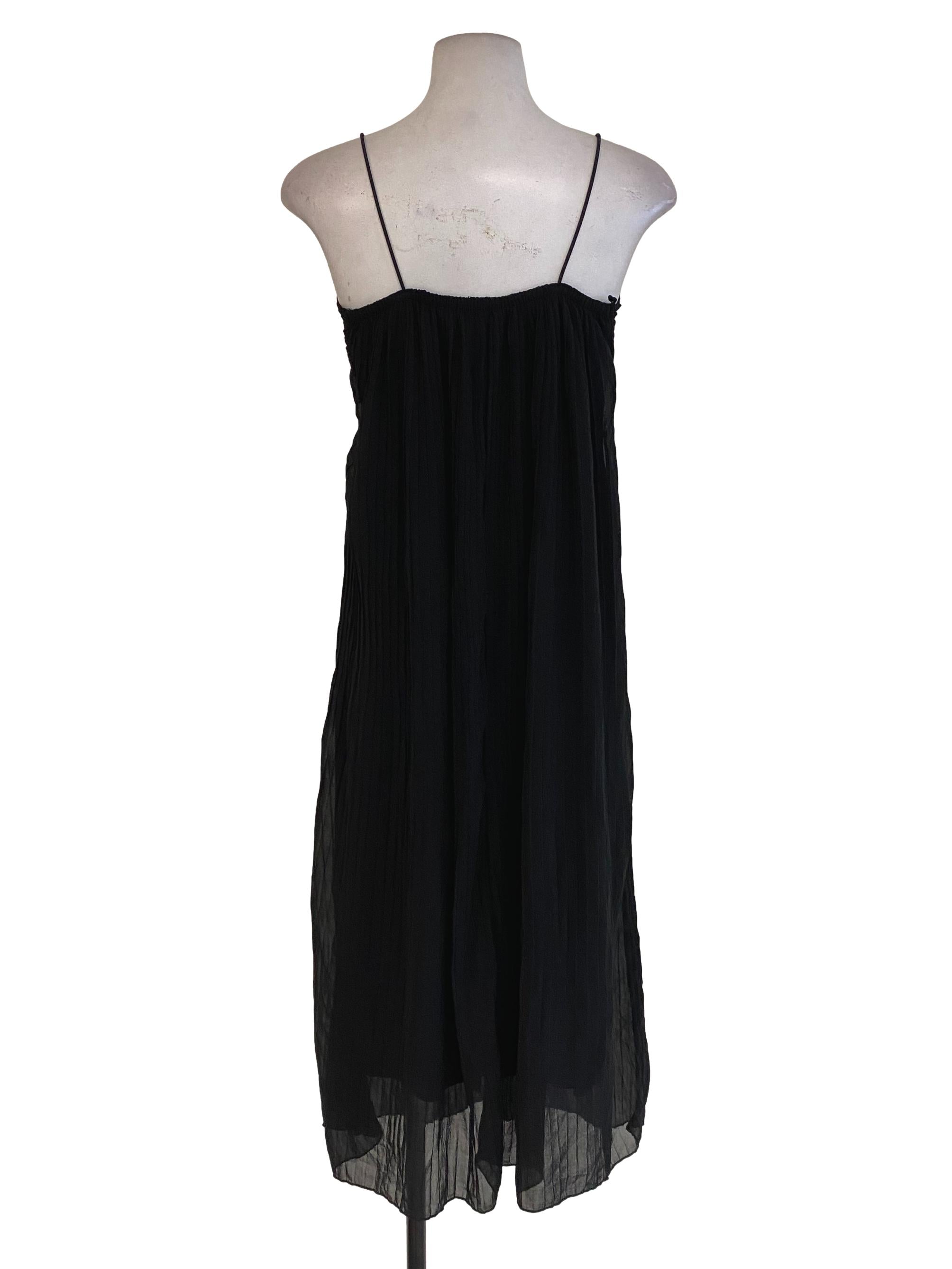 Black Pleated Dress