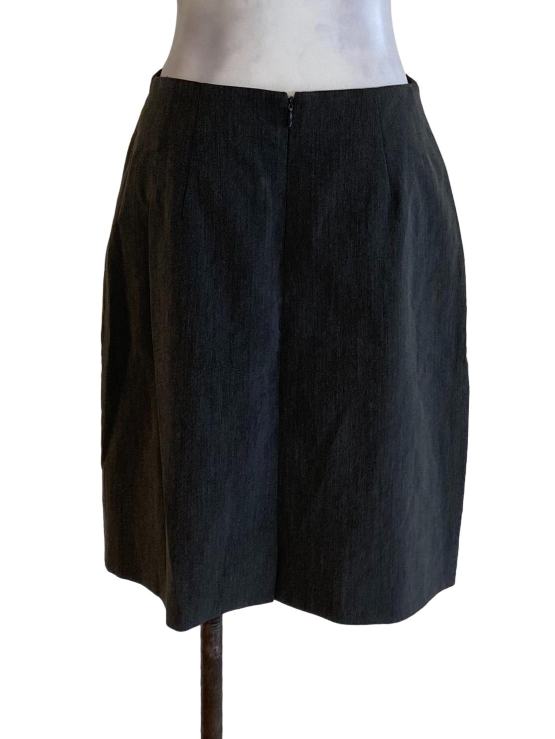 Dark Grey Pencil Skirt