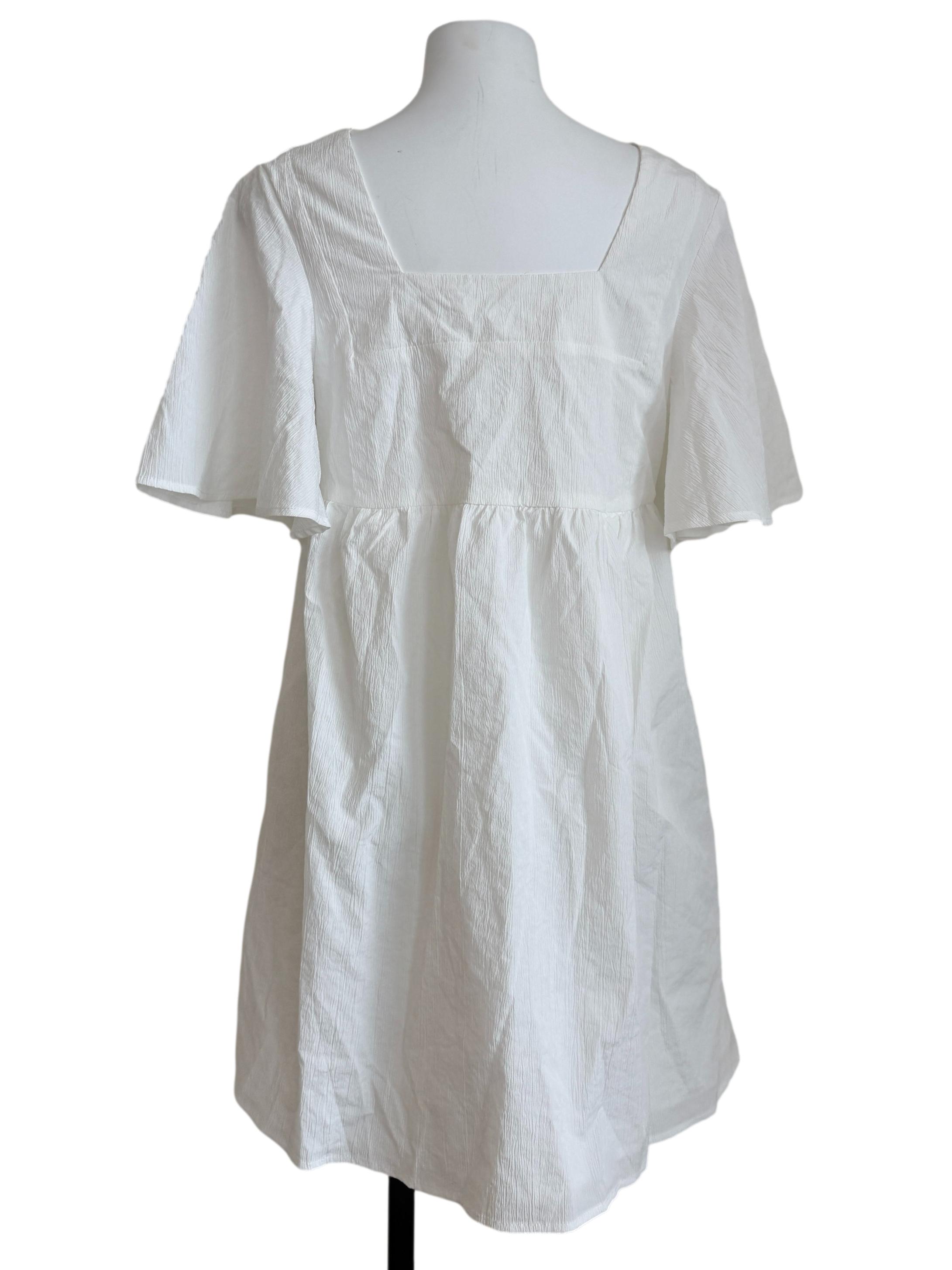 White Ribbon Tent Dress