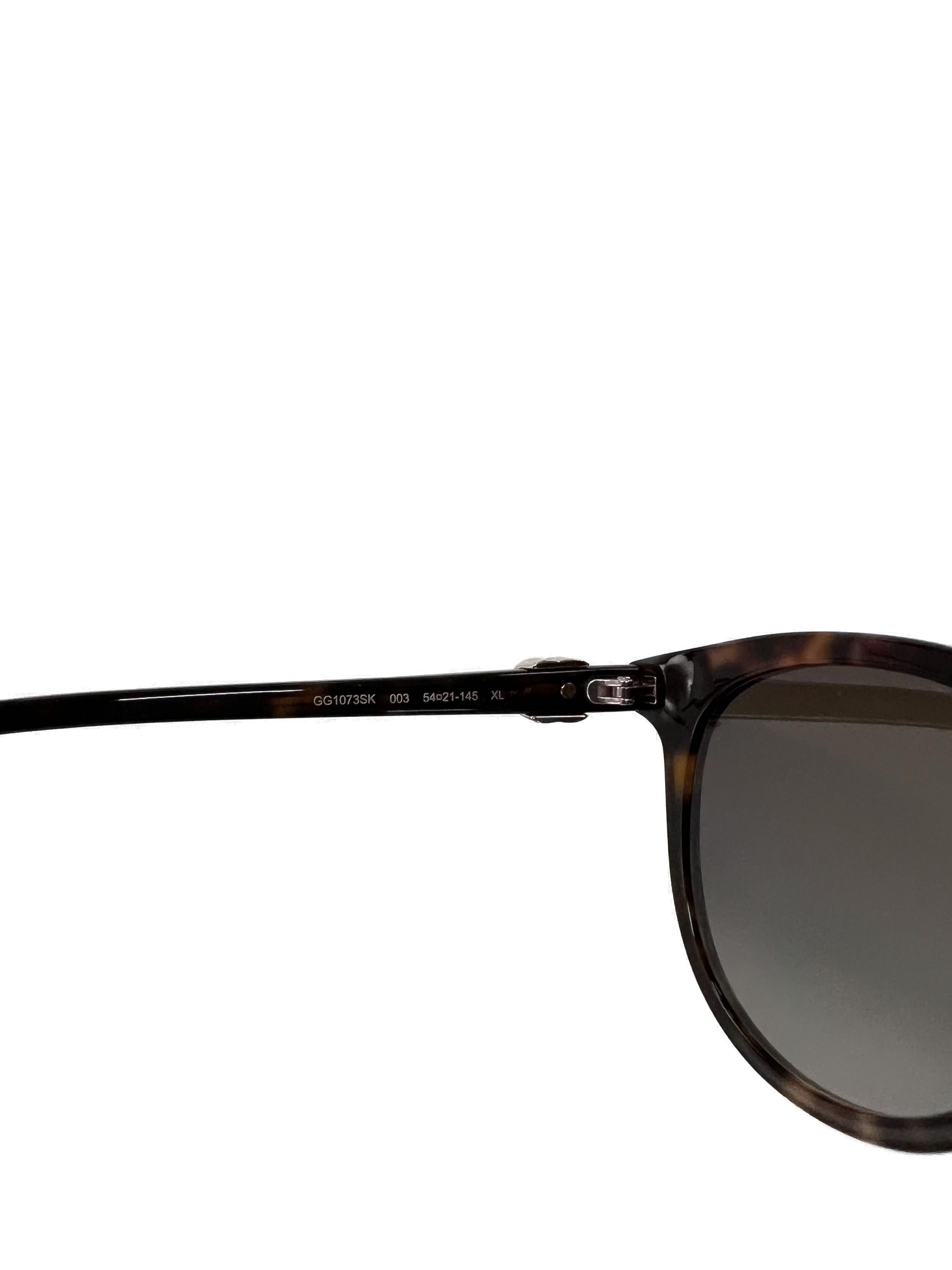 Brown Cat Eye Sunglasses Gg1073Sk 003 Xl